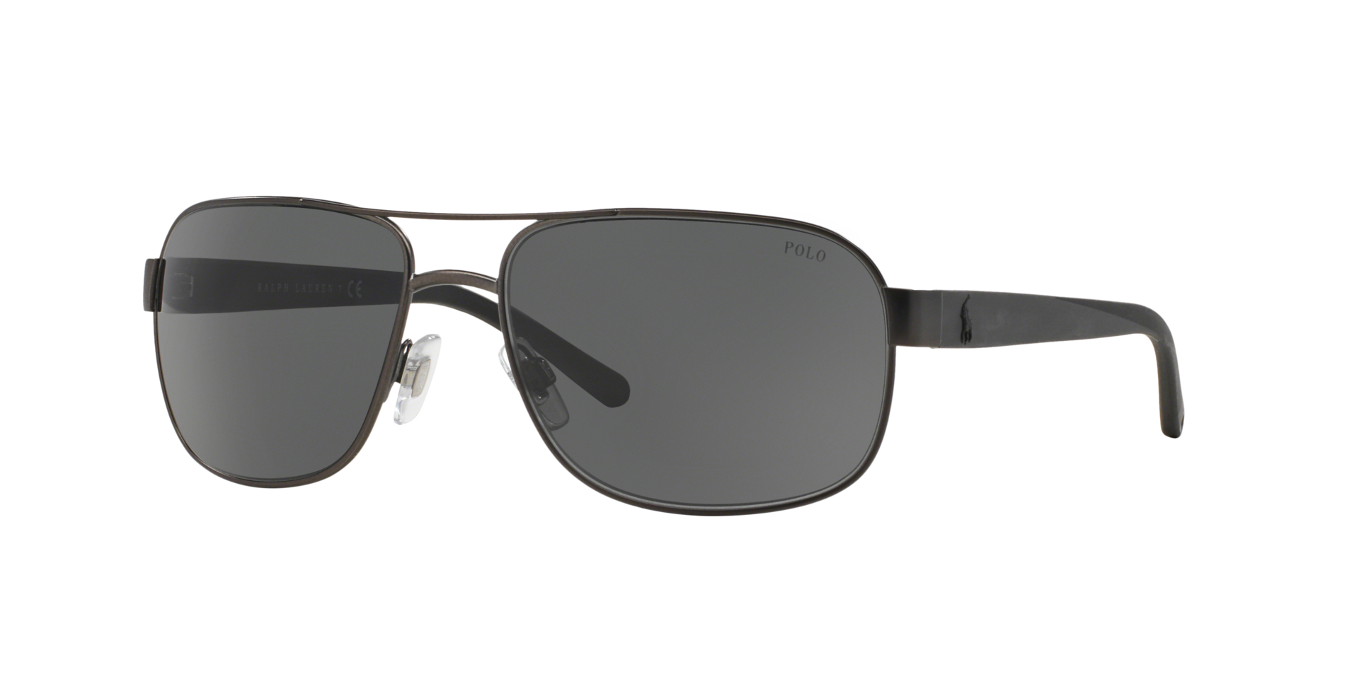 PH3093 Mat donker staalgrijs MetaalSunglass Frames van B24, Hoekweergave