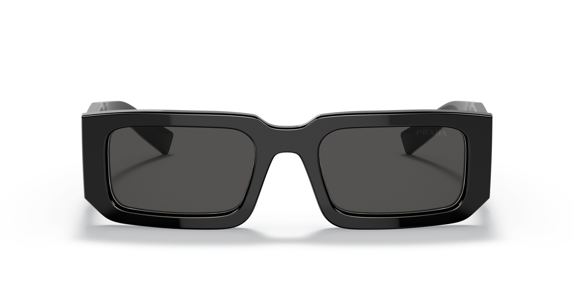 PR 06YS Zwart & wit AcetaatSunglass Frames van B24, Vooraanzicht