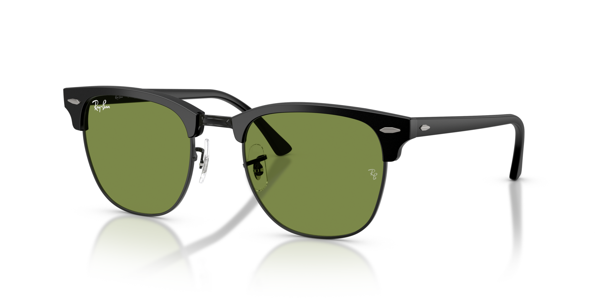 RB3016 Matte Black On Black AcetatSunglass Frames von B24, Dreiviertelansicht