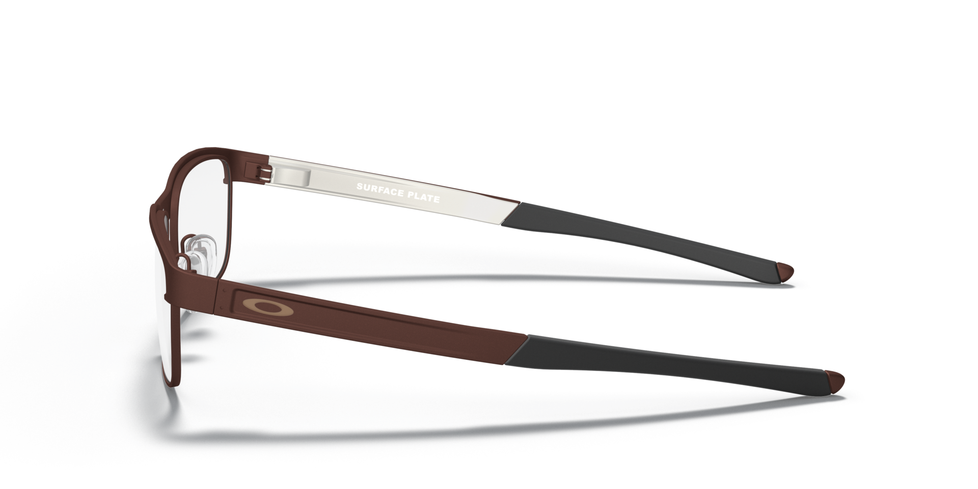 Surface Plate™ Satijnglans Corten TitaanEyeglass Frames van B24, Zijaanzicht