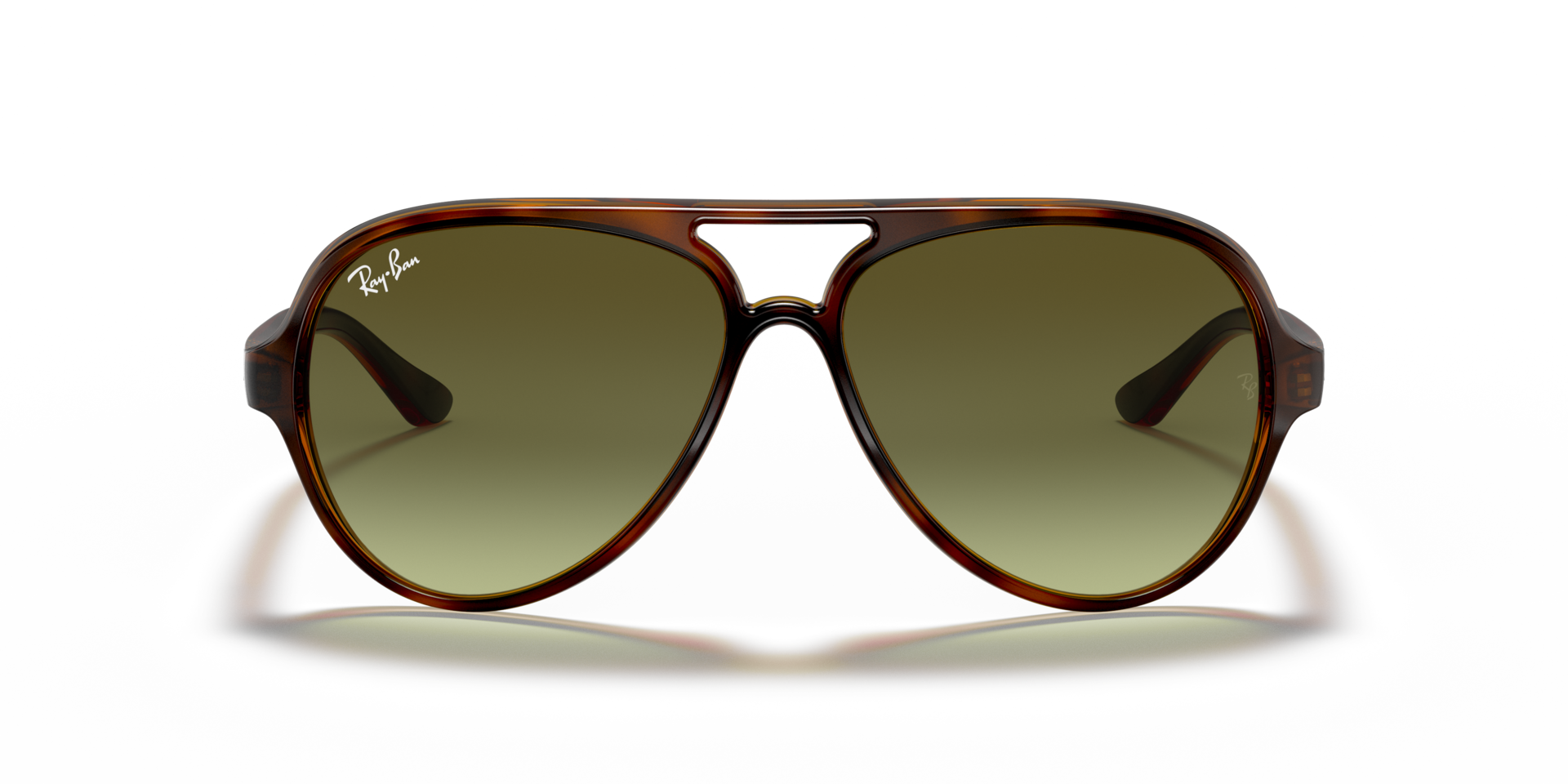 RB4125 Licht Havana KunststofSunglass Frames van B24, Vooraanzicht