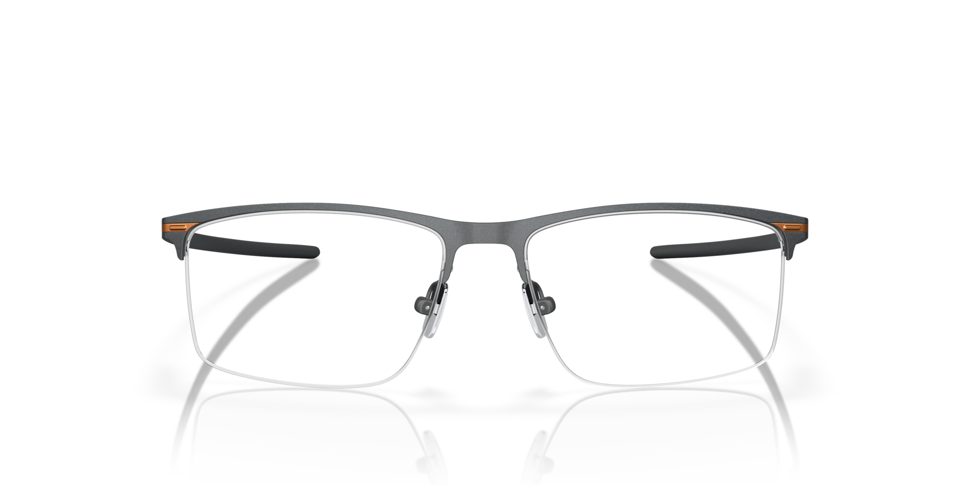 Tie Bar™ 0.5 Satijnglans licht staalgrijs TitaanEyeglass Frames van B24, Vooraanzicht