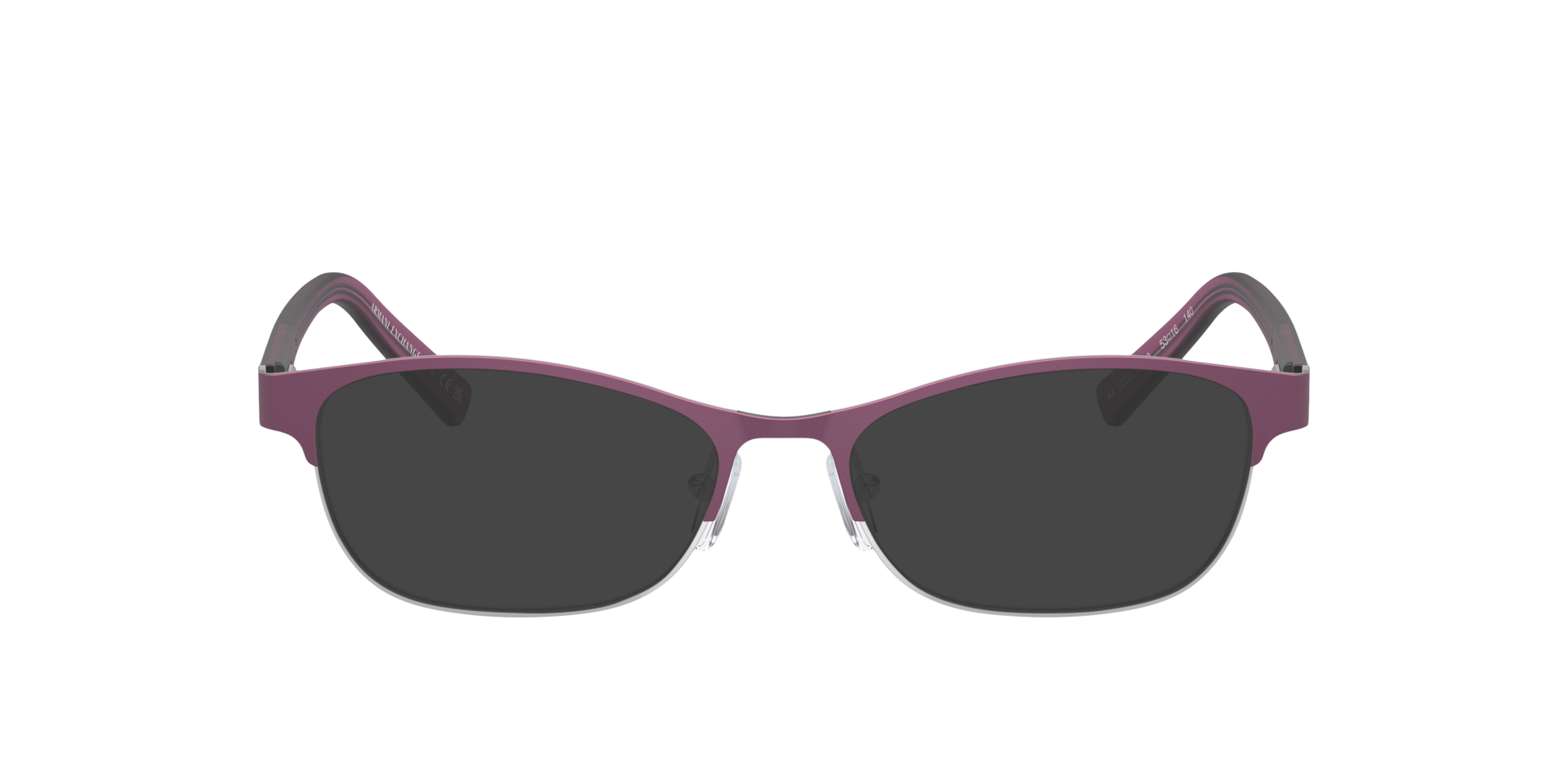 AX1010 Red & Shiny Pale Gold MetaalEyeglass Frames van B24, met getinte lenzen