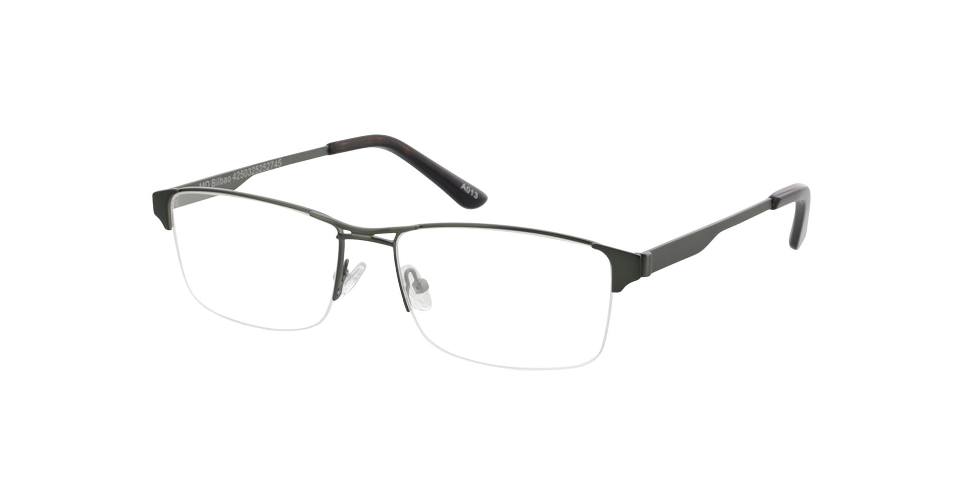 Bilbao Groen  &  tweelaags blauw Havana MetaalEyeglass Frames van B24, Hoekweergave