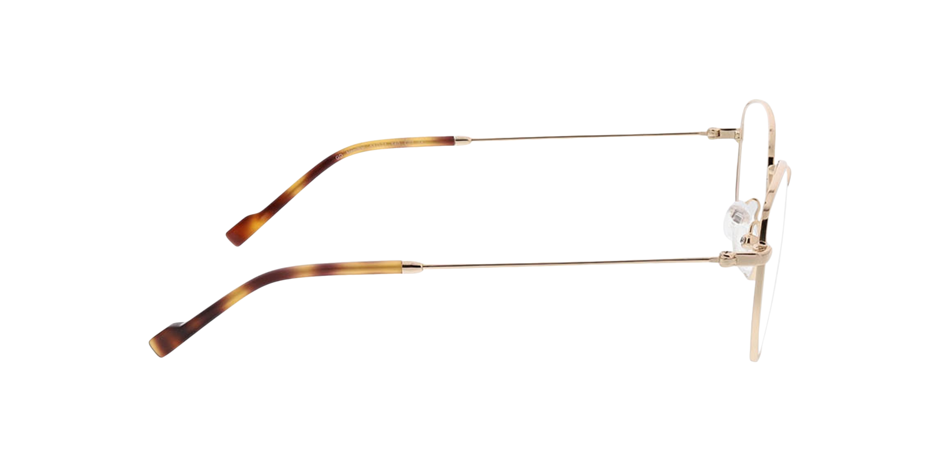 Halifax Gold  &  Havana MetallEyeglass Frames von B24, Seitenansicht