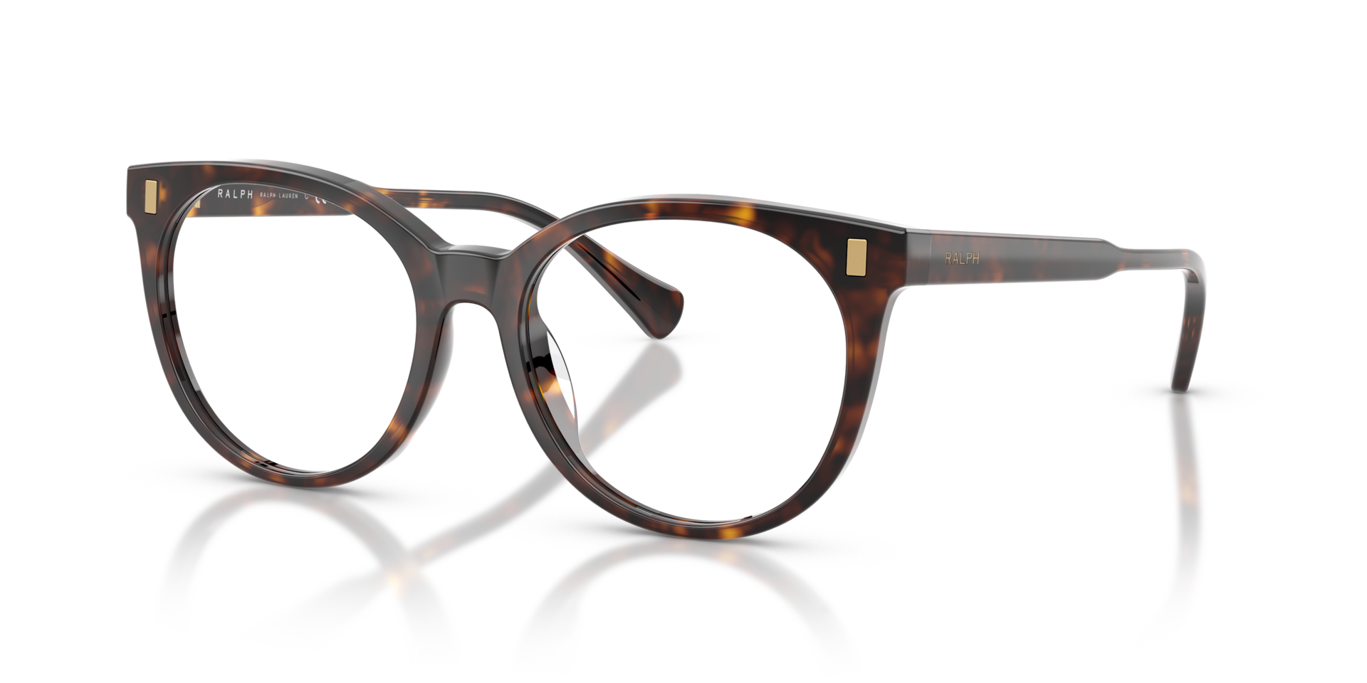 RA7182U Glänzendes Dunkelhavana AcetatEyeglass Frames von B24, Dreiviertelansicht