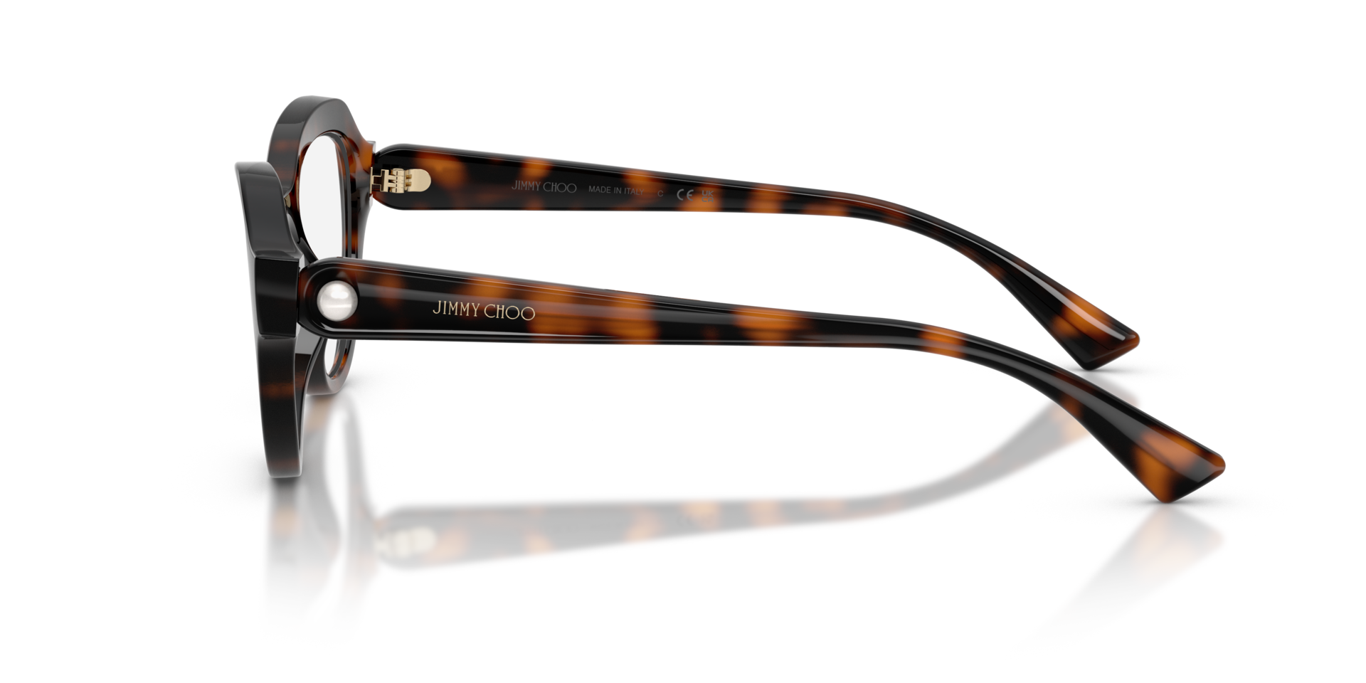 JC1002HU Havana KunststoffEyeglass Frames von B24, Seitenansicht