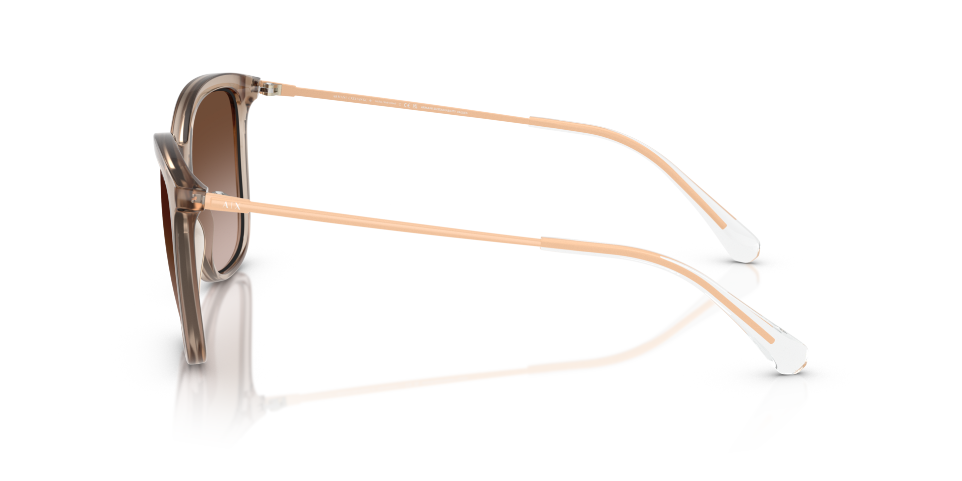 AX4151S Opalescent Light Beige KunststofSunglass Frames van B24, Zijaanzicht