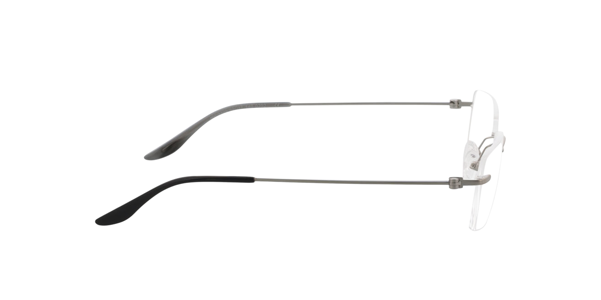 Brentwood Silber matt MetallEyeglass Frames von B24, Seitenansicht