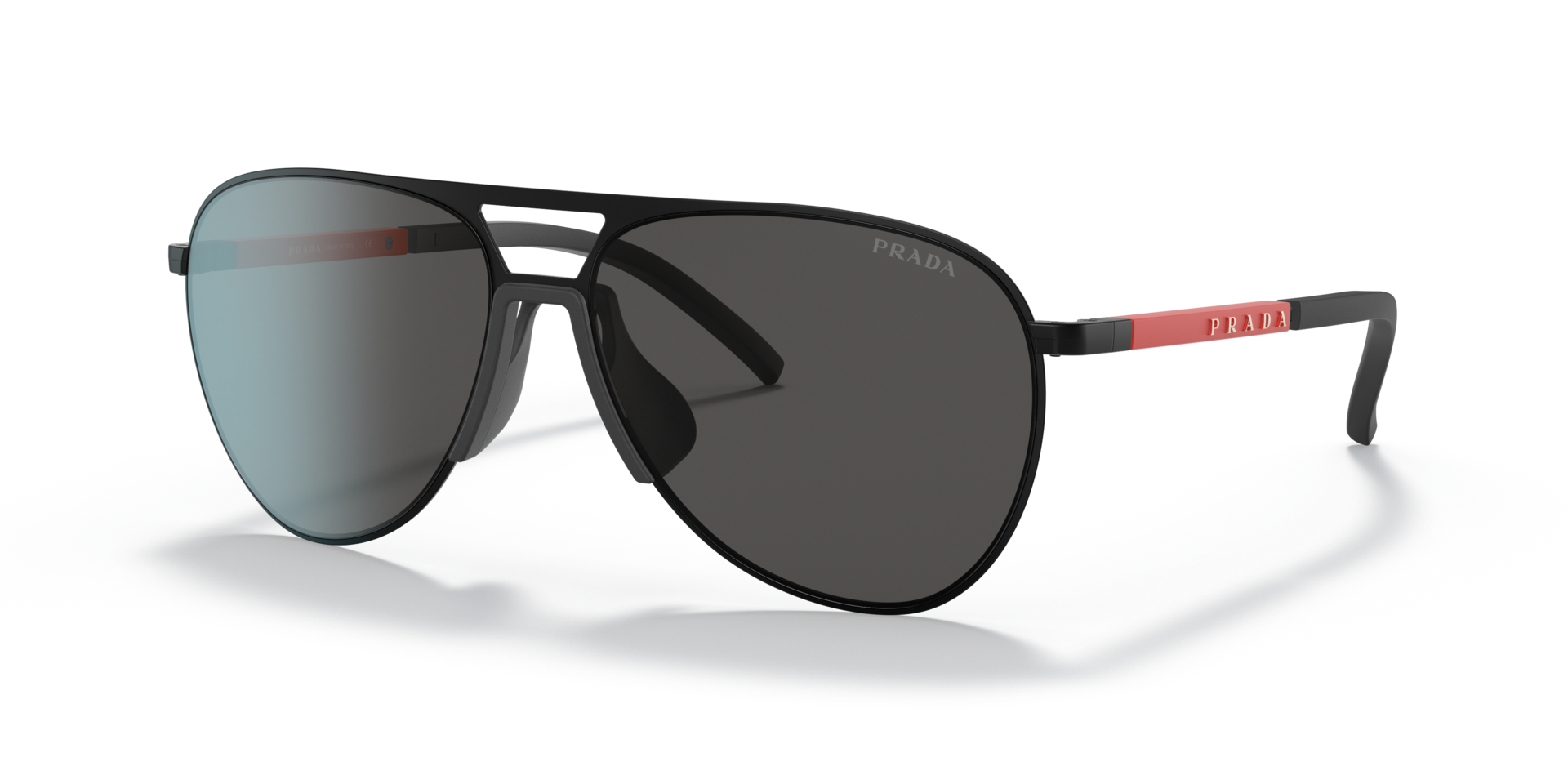 PS 51XS Matzwart MetaalSunglass Frames van B24, Hoekweergave