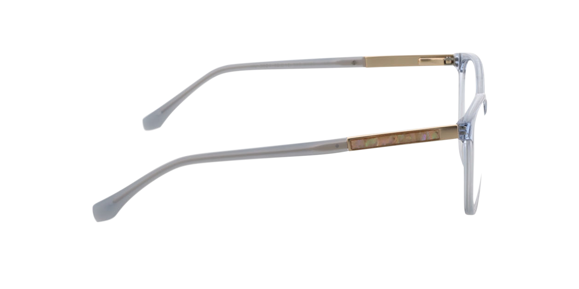 Malaga Kristalblauw AcetaatEyeglass Frames van B24, Zijaanzicht