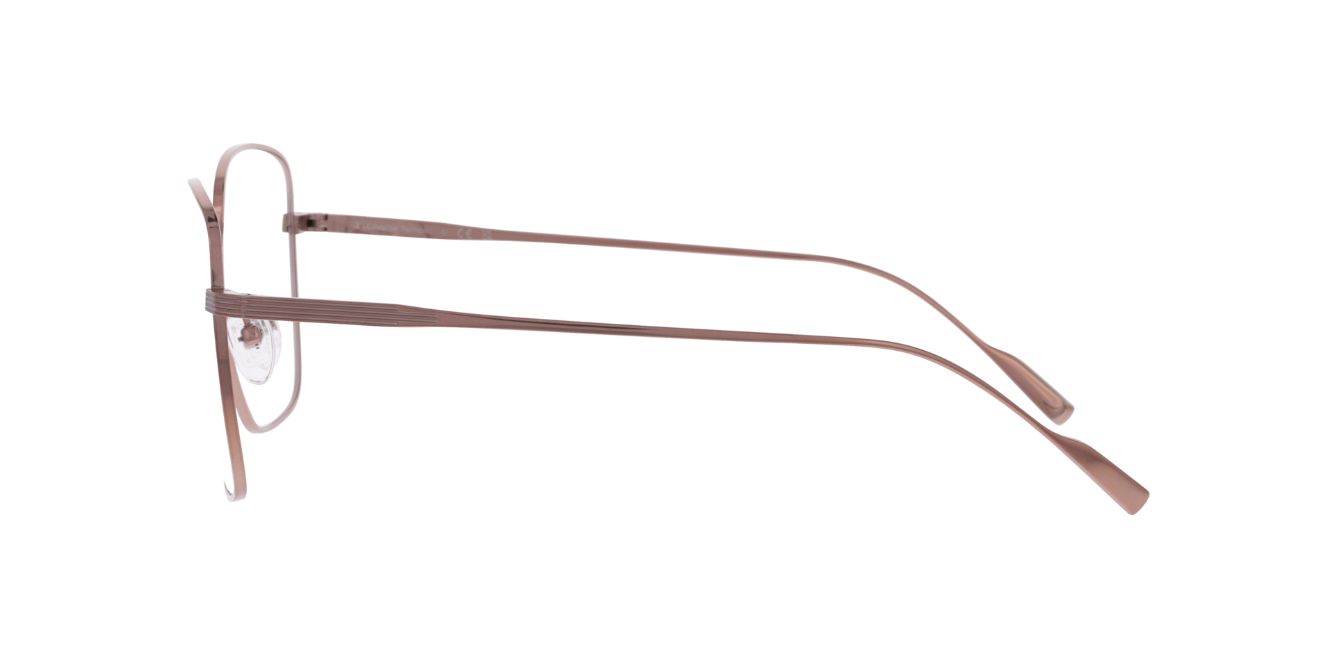 Ollie Rotgold TitanEyeglass Frames von B24, Seitenansicht