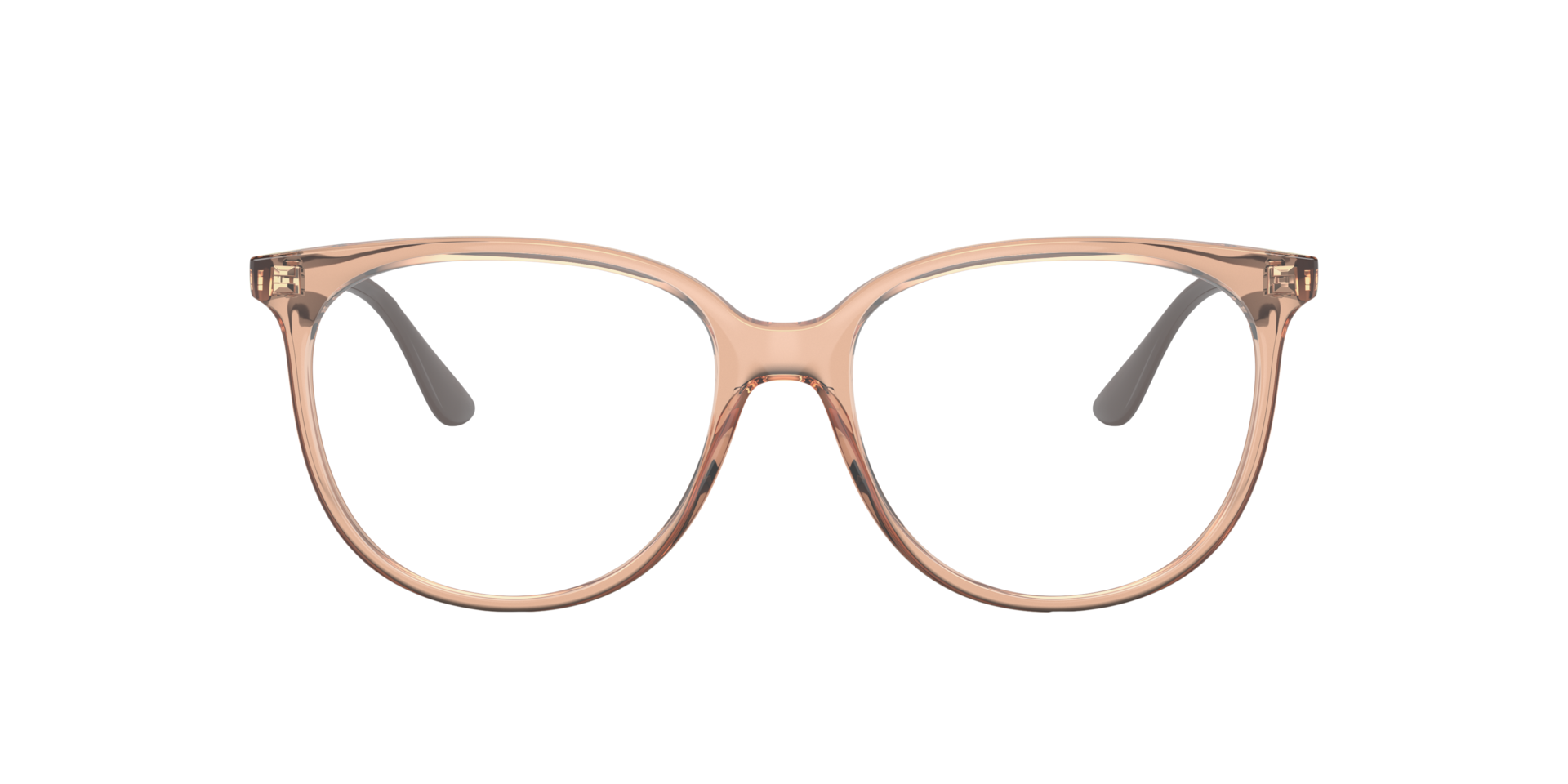 RB4378V Optics Transparant bruin KunststofEyeglass Frames van B24, Vooraanzicht