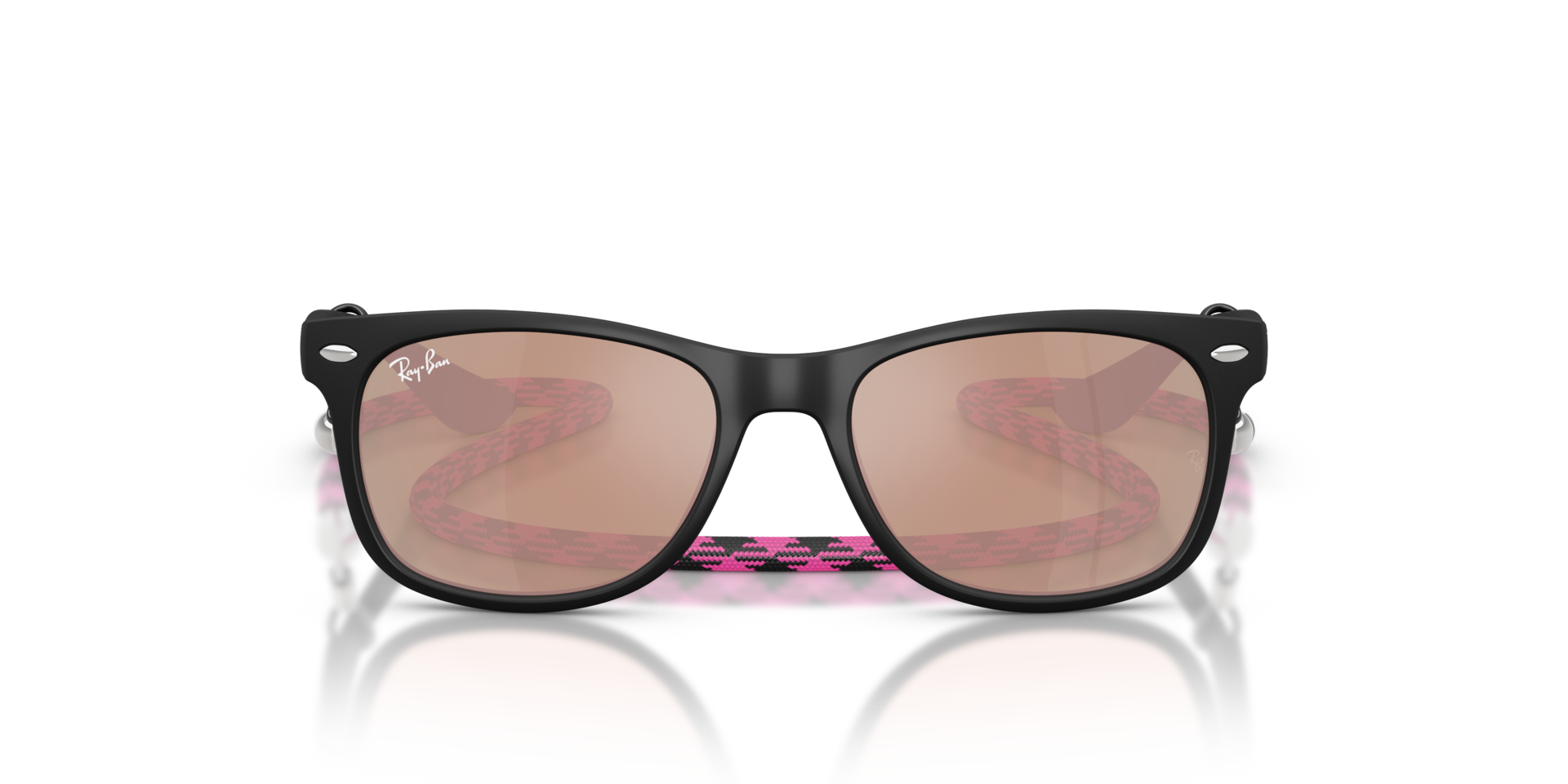 RB9052S Rubber Black KunststoffSunglass Frames von B24, Vorderansicht