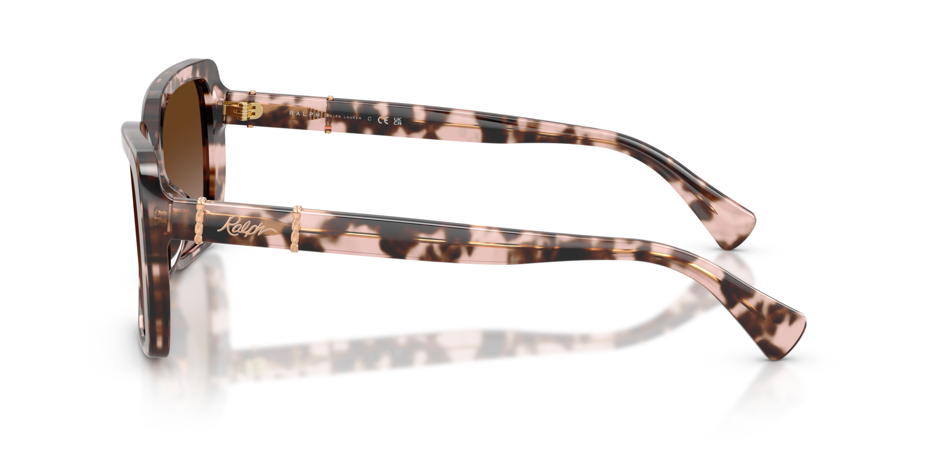 RA5356U Pink Havana AcetatSunglass Frames von B24, Seitenansicht