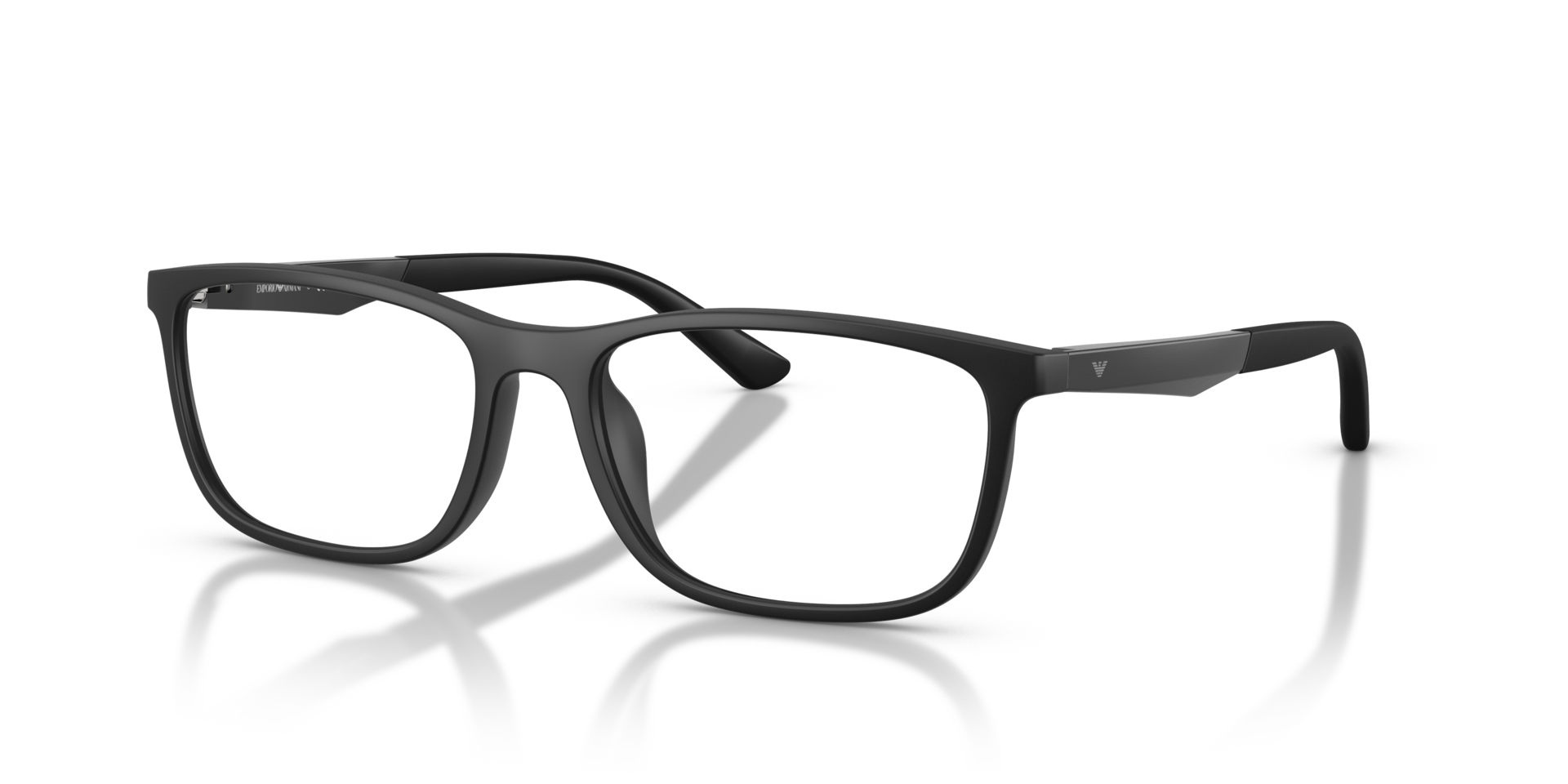 EA3280U Matzwart KunststofEyeglass Frames van B24, Hoekweergave