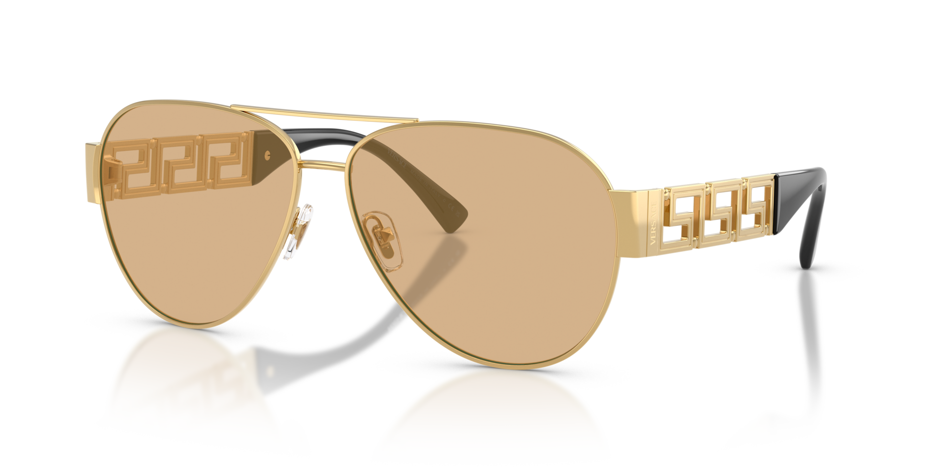VE2289 Gold MetallSunglass Frames von B24, Dreiviertelansicht