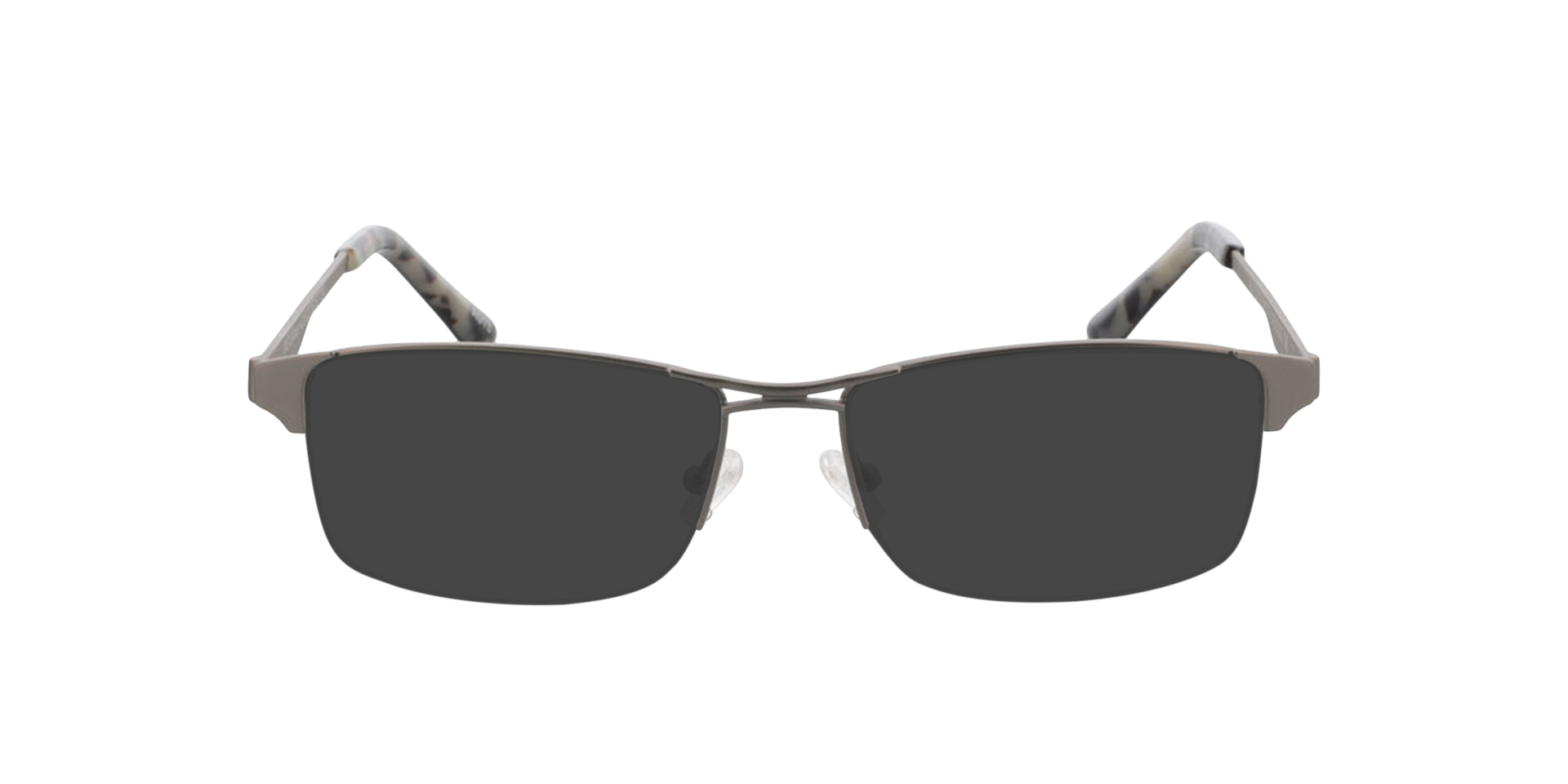 Bilbao Silver  &  Black  &  Grey Havana MetallEyeglass Frames von B24, mit getönten Gläsern