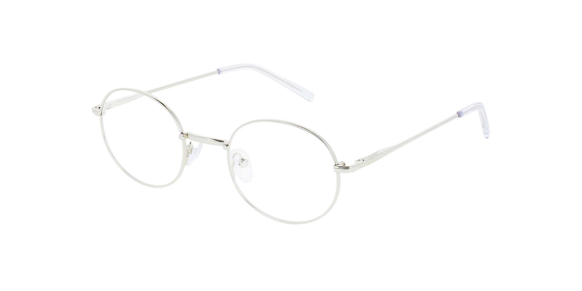 Clinton Light Gold Metal MetallEyeglass Frames von B24, Dreiviertelansicht
