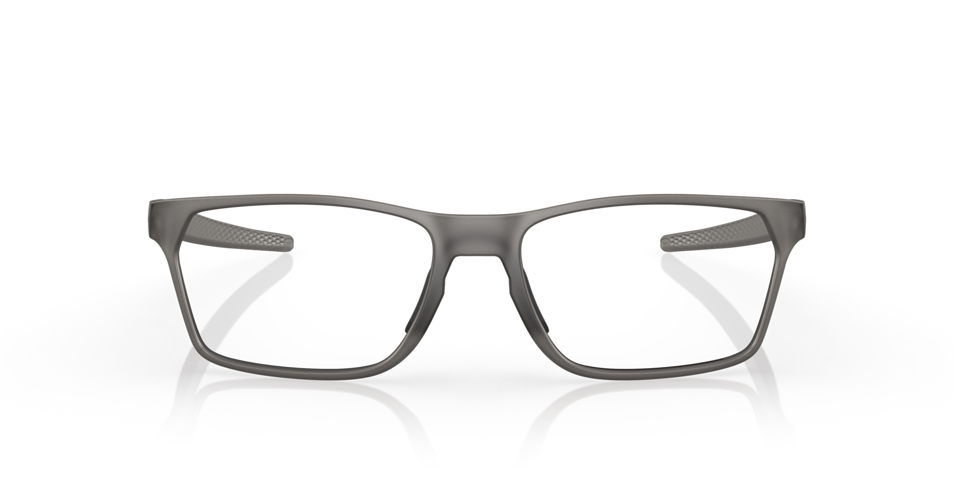 Hex Jector Grau Rauch satiniert KunststoffEyeglass Frames von B24, Vorderansicht