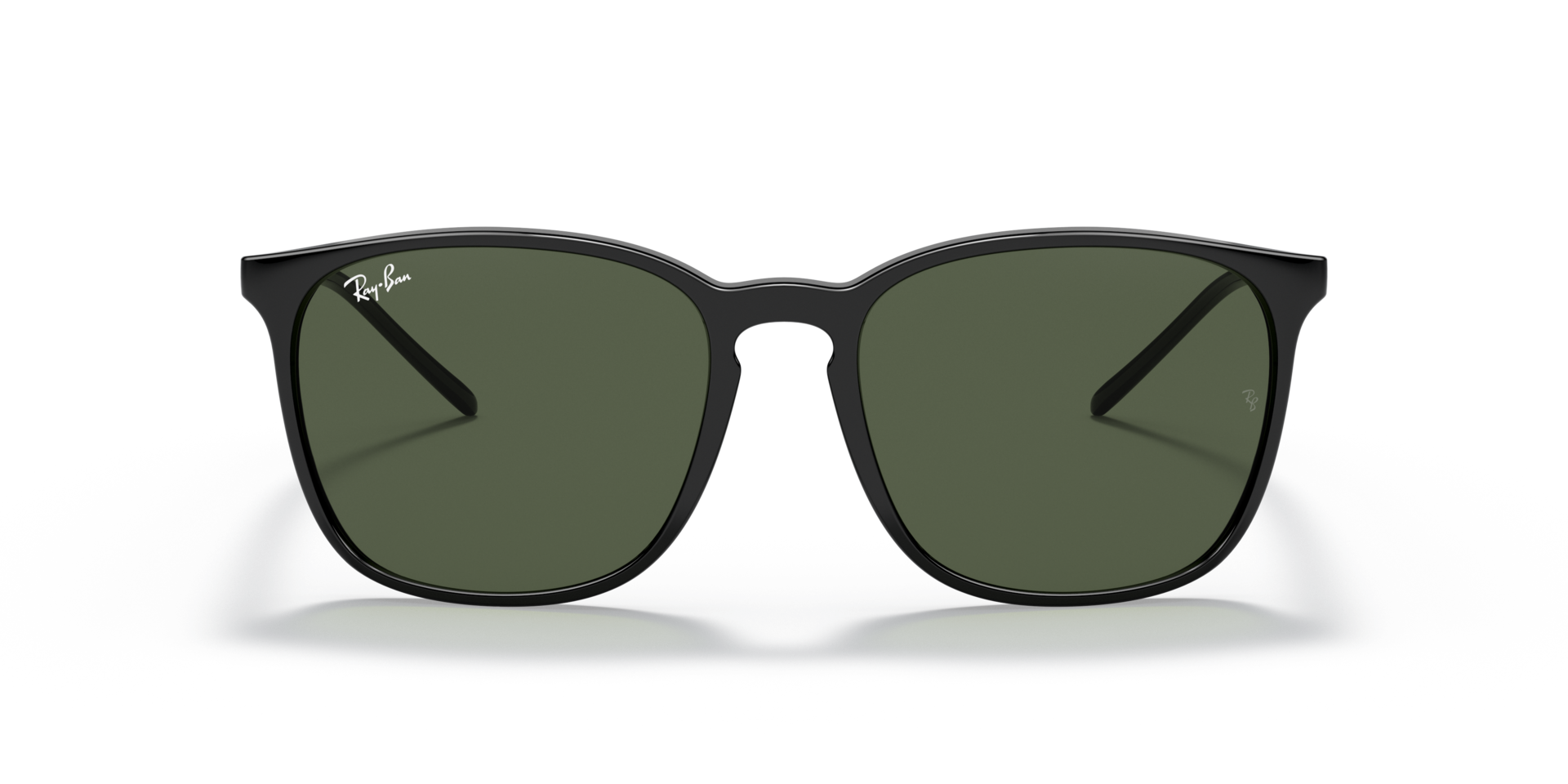 RB4387 Zwart KunststofSunglass Frames van B24, Vooraanzicht