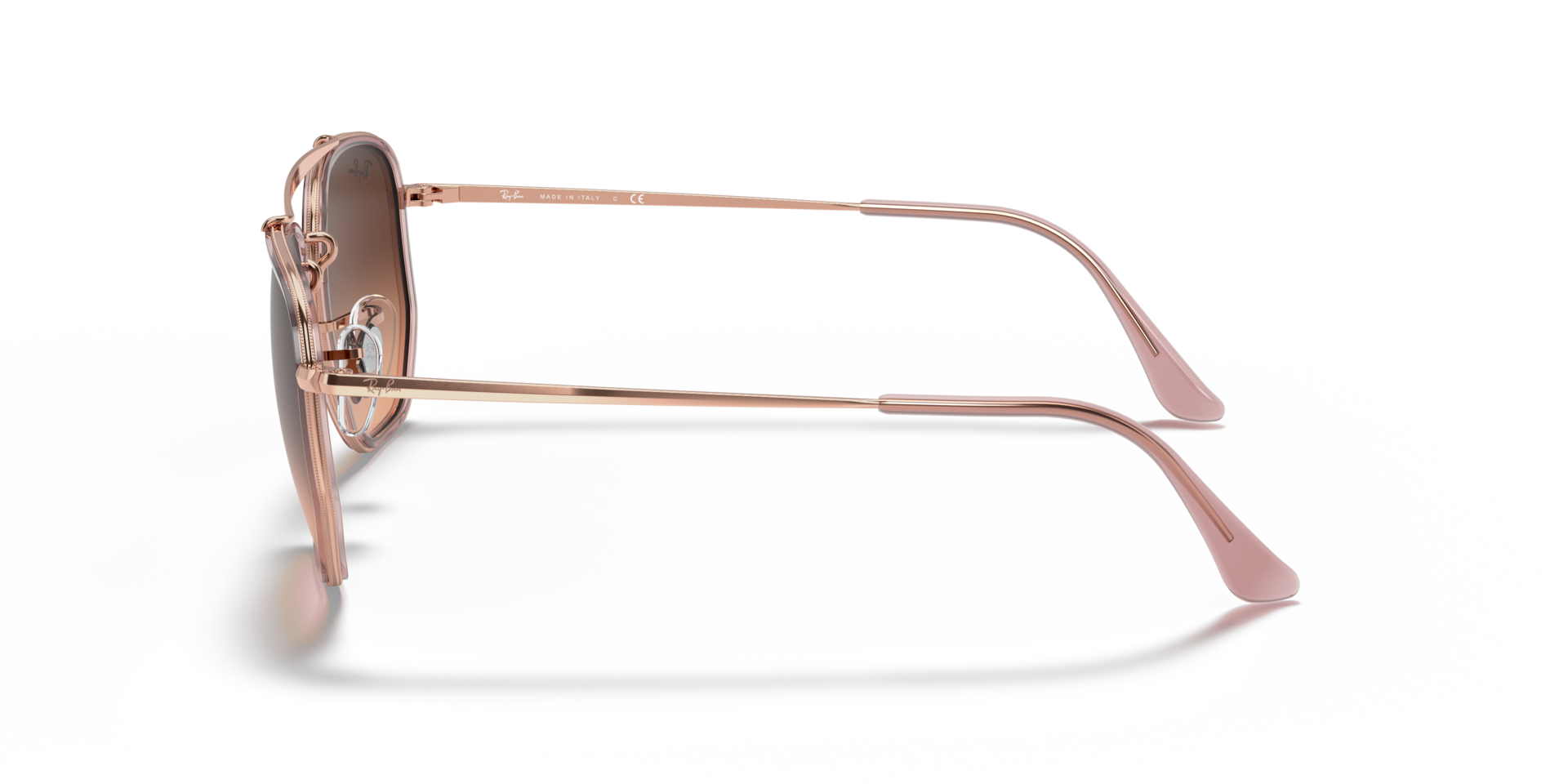 RB3648M Koper MetaalSunglass Frames van B24, Zijaanzicht