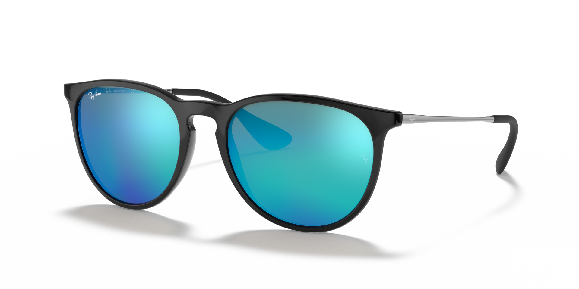Erika Color Mix Schwarz KunststoffSunglass Frames von B24, Dreiviertelansicht