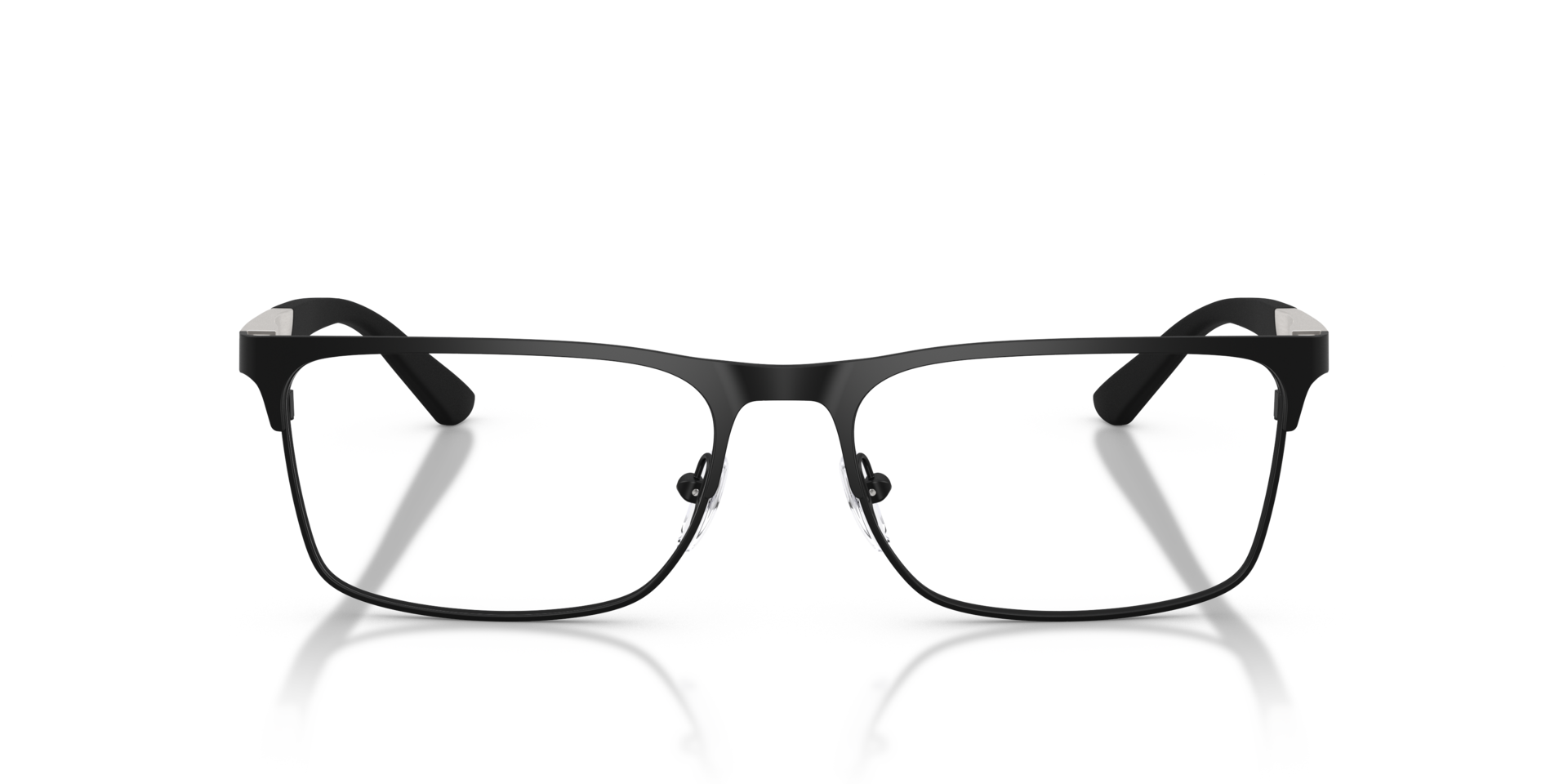 EA1183 Matt Schwarz MetallEyeglass Frames von B24, Vorderansicht