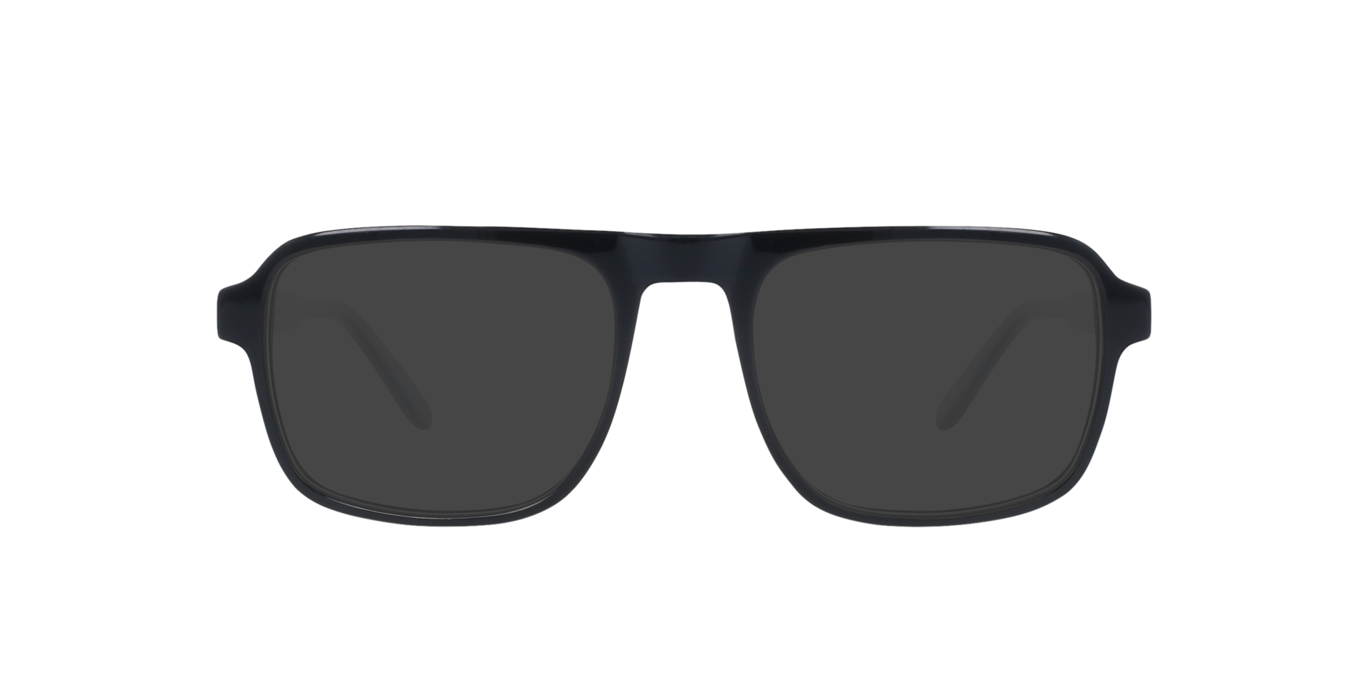 Jason Jet Black AcetatEyeglass Frames von B24, mit getönten Gläsern