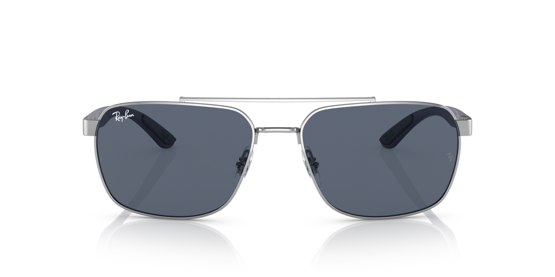 RB3701 Zilver MetaalSunglass Frames van B24, Vooraanzicht