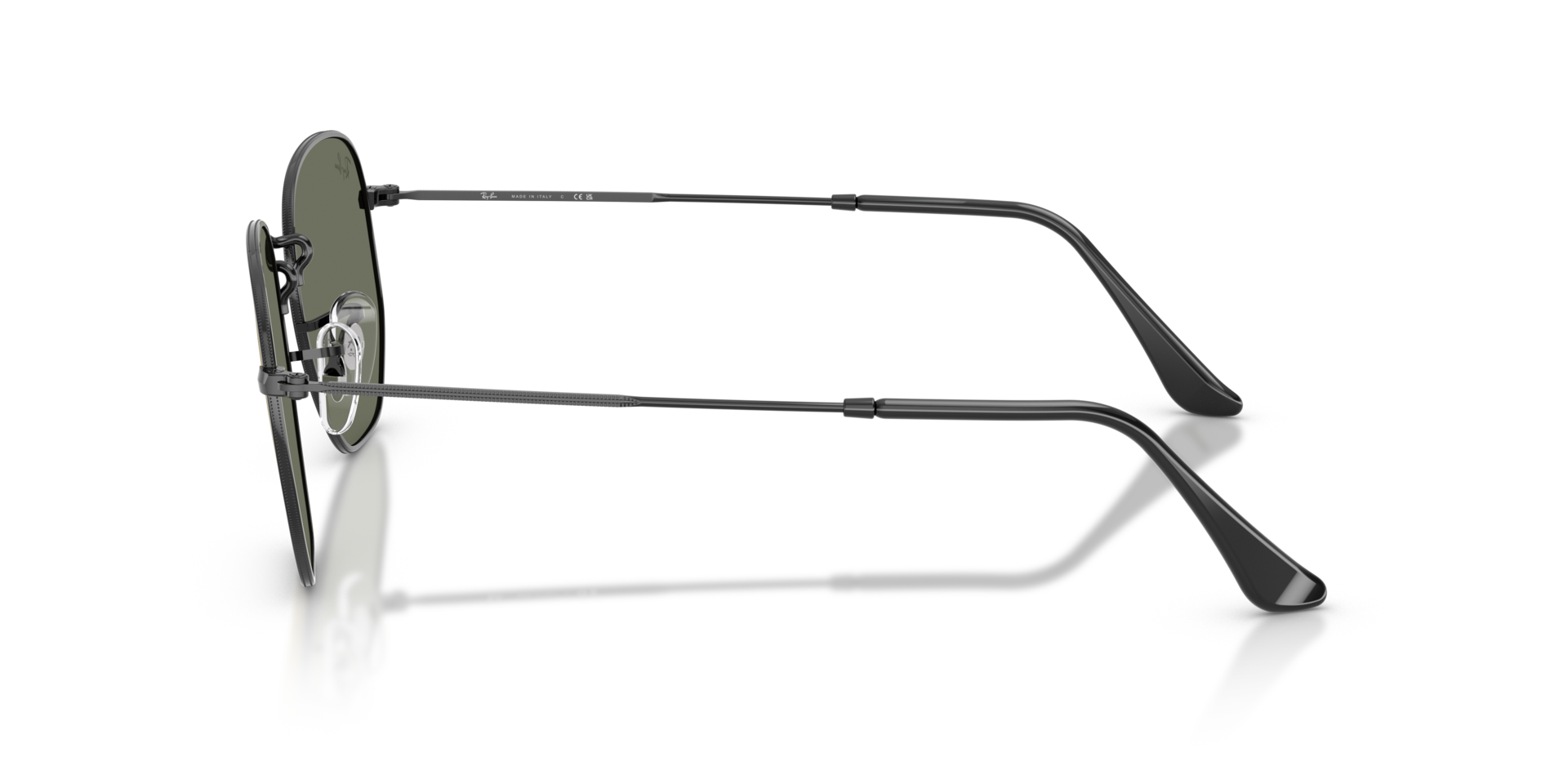 RB3548N Zwart MetaalSunglass Frames van B24, Zijaanzicht