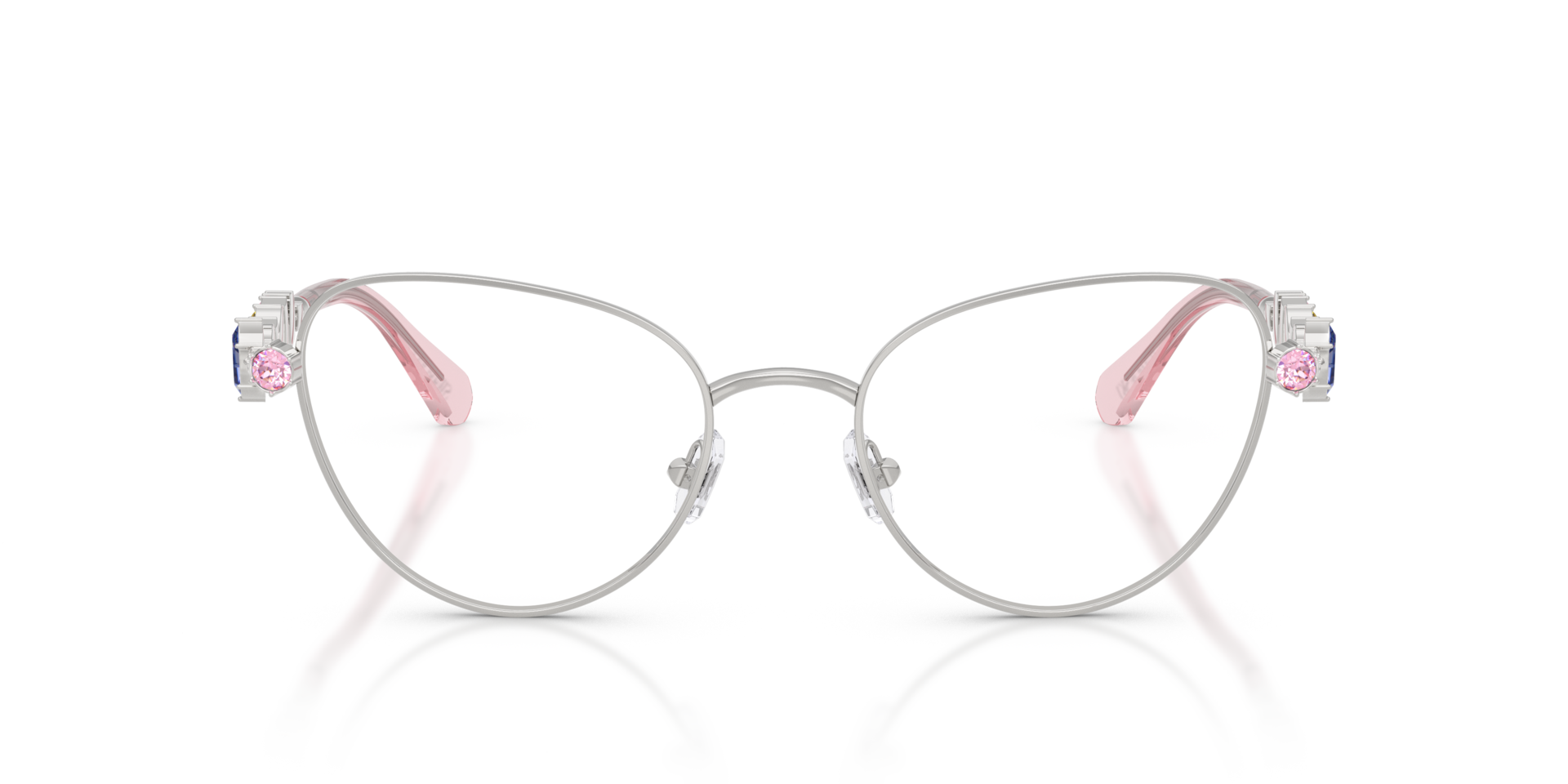 SK1024 Silber MetallEyeglass Frames von B24, Vorderansicht