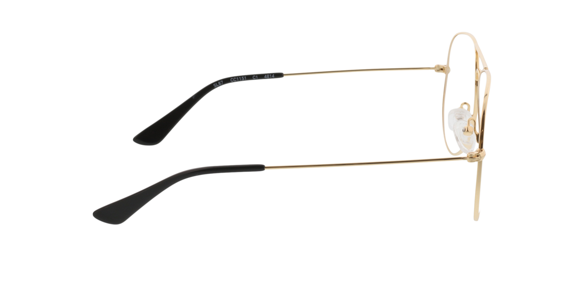 Manhattan Gold MetallEyeglass Frames von B24, Seitenansicht