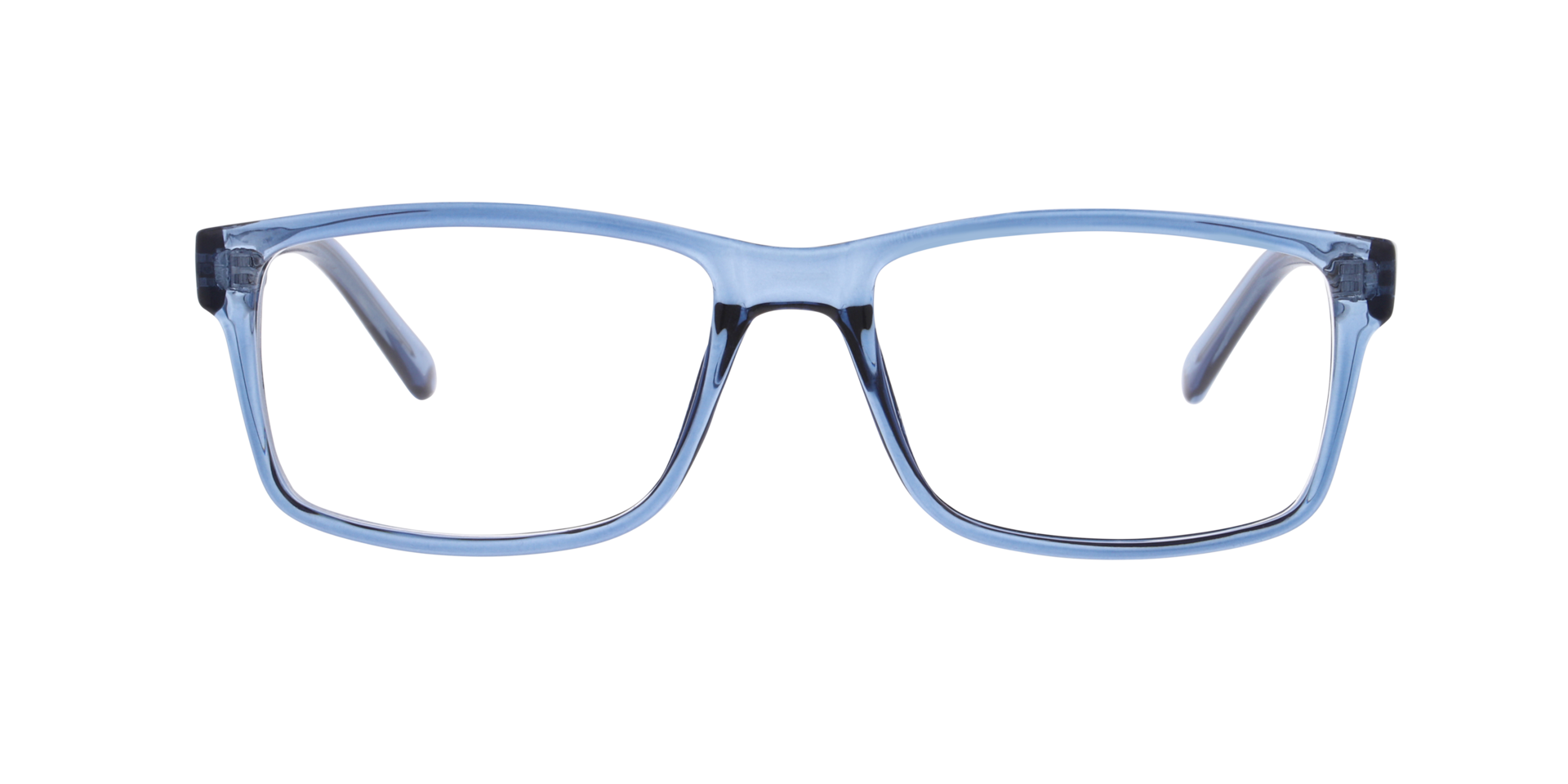 Pascal Kristallblau KunststoffEyeglass Frames von B24, Vorderansicht
