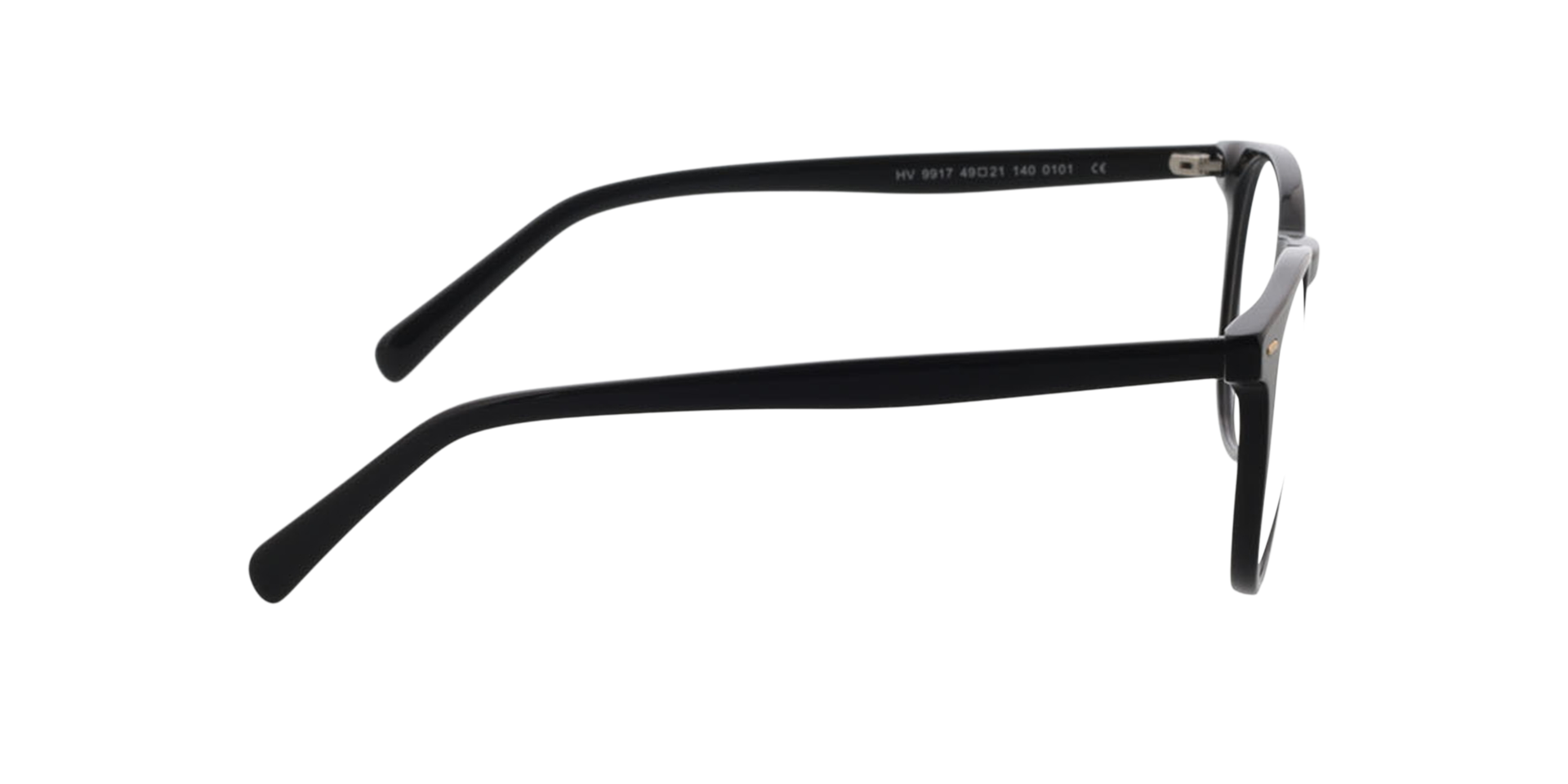 Fargo Schwarz AcetatEyeglass Frames von B24, Seitenansicht