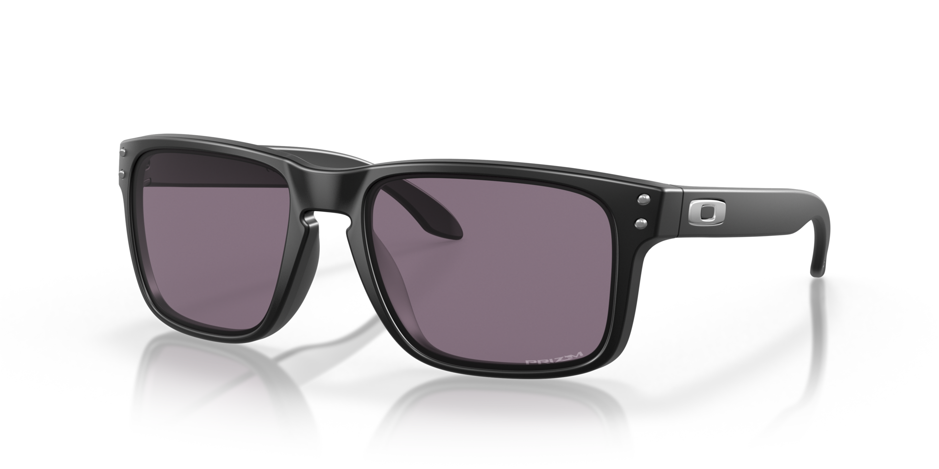 Holbrook™ Matzwart KunststofSunglass Frames van B24, Hoekweergave