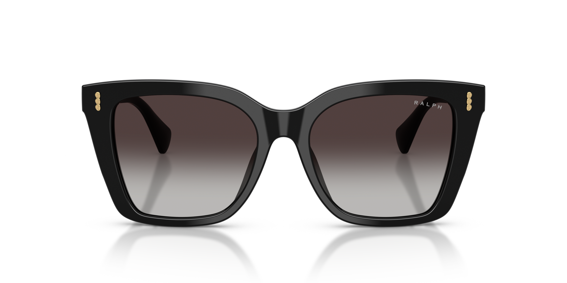 RA5349U Glanzend zwart AcetaatSunglass Frames van B24, Vooraanzicht