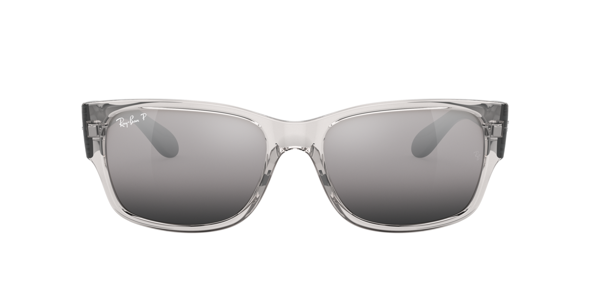 RB4388 Grau transparent KunststoffSunglass Frames von B24, mit getönten Gläsern