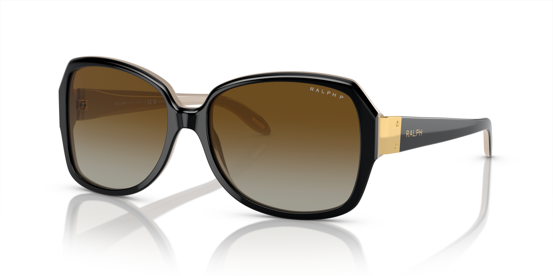 RA5138 Shiny Black On Nude AcetatSunglass Frames von B24, Dreiviertelansicht