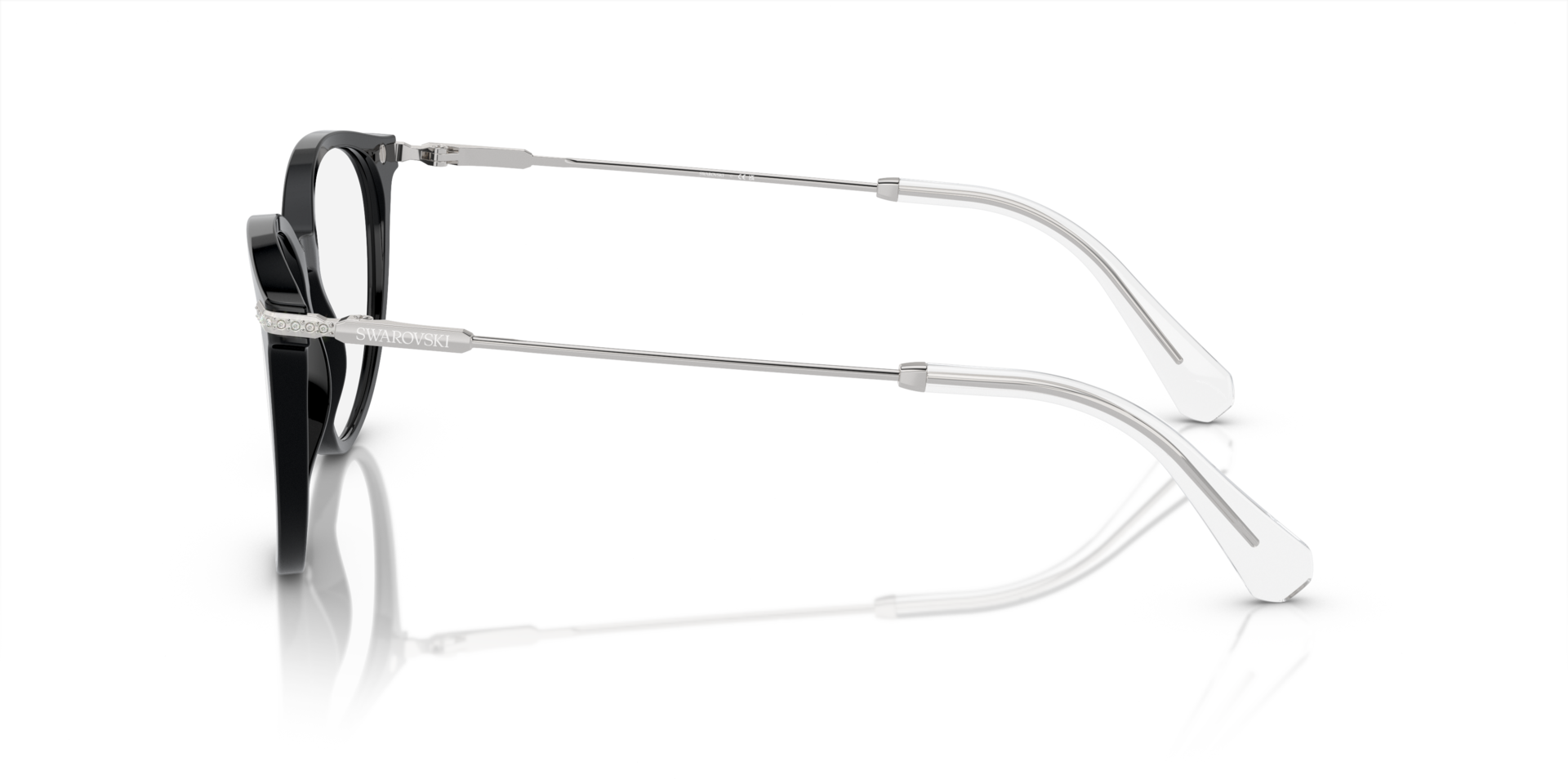 SK2009 Schwarz AcetatEyeglass Frames von B24, Seitenansicht