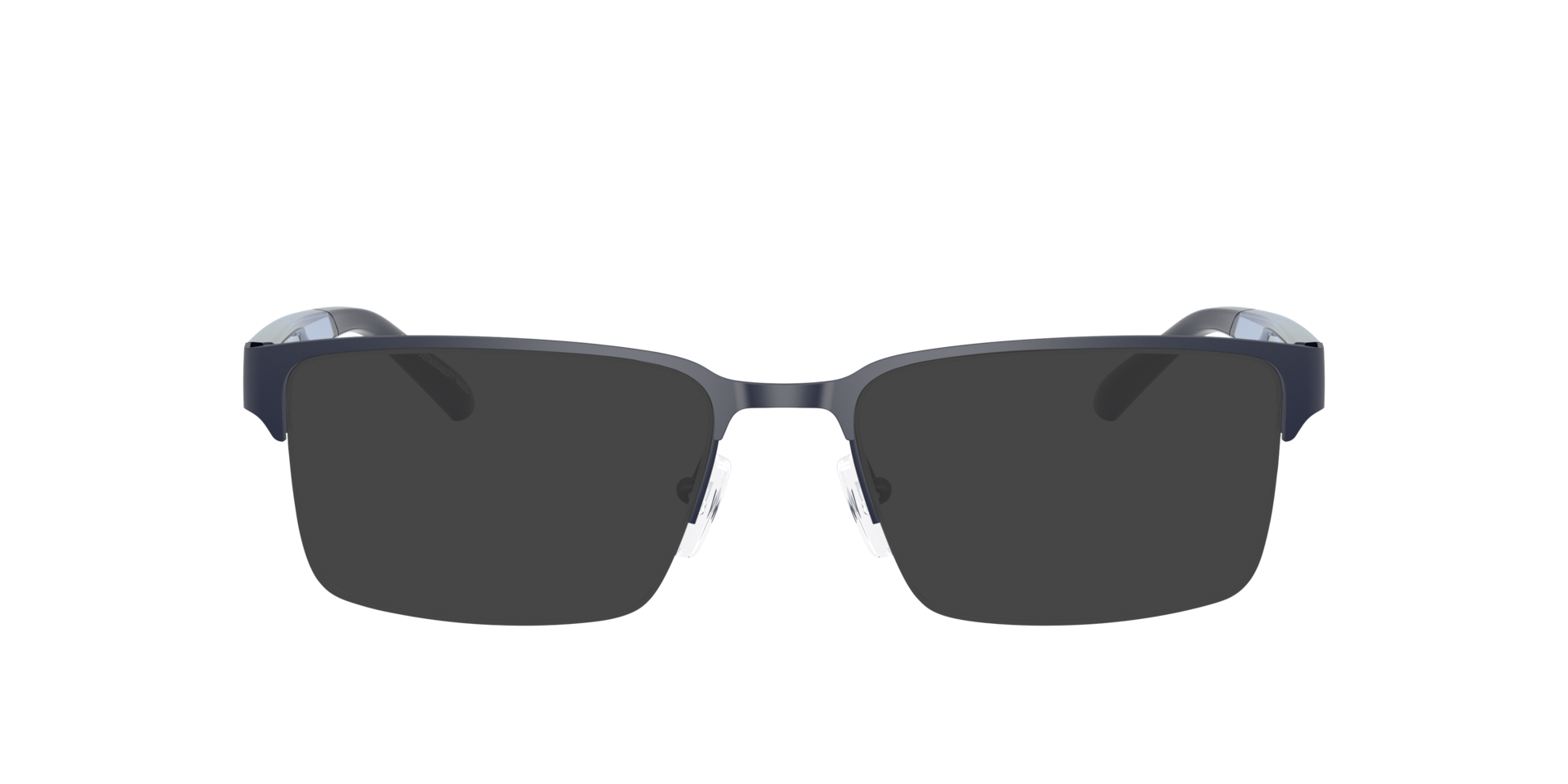 AX1075 Matblauw MetaalEyeglass Frames van B24, met getinte lenzen