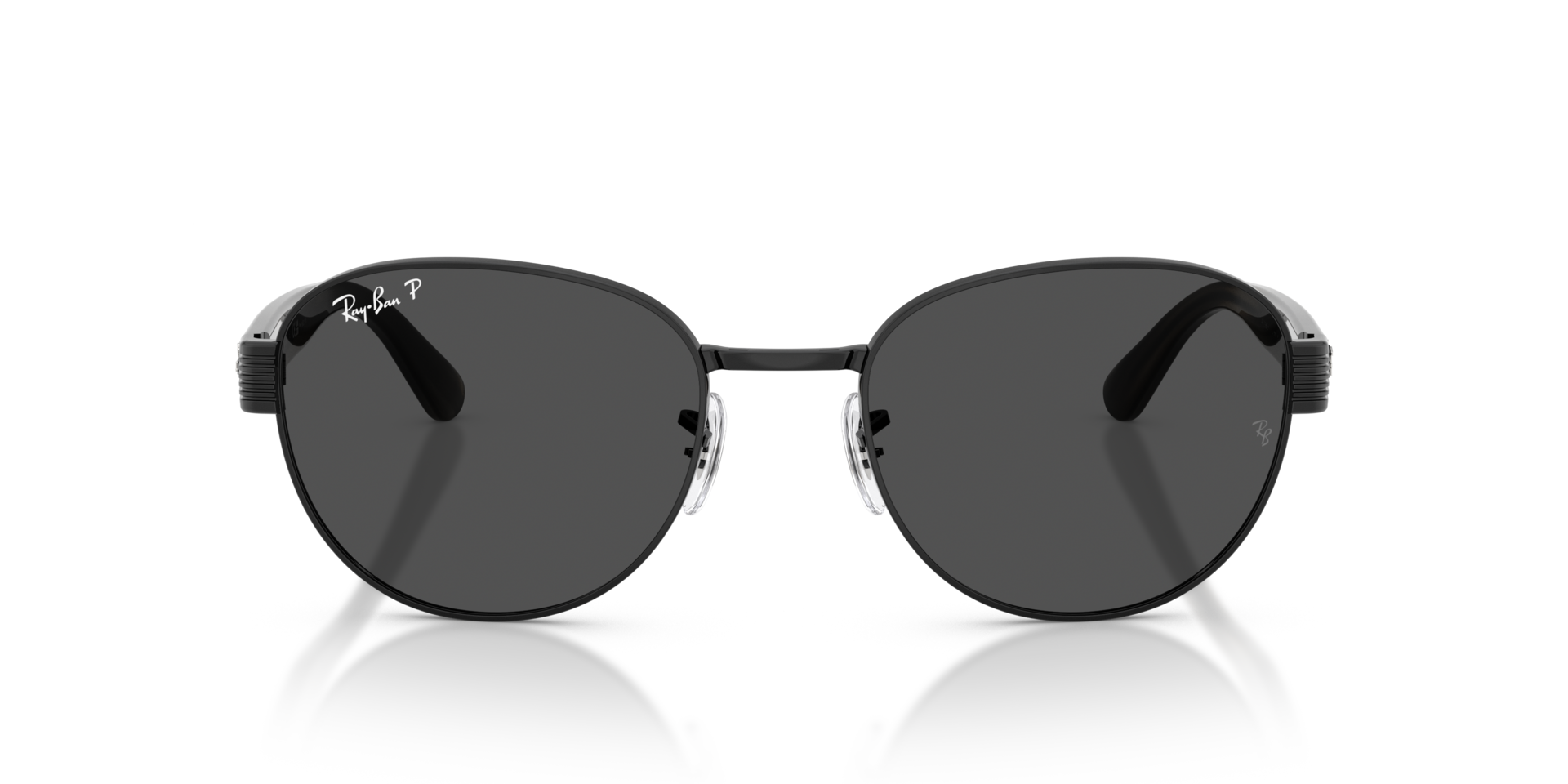 RB3766CH Zwart MetaalSunglass Frames van B24, Vooraanzicht
