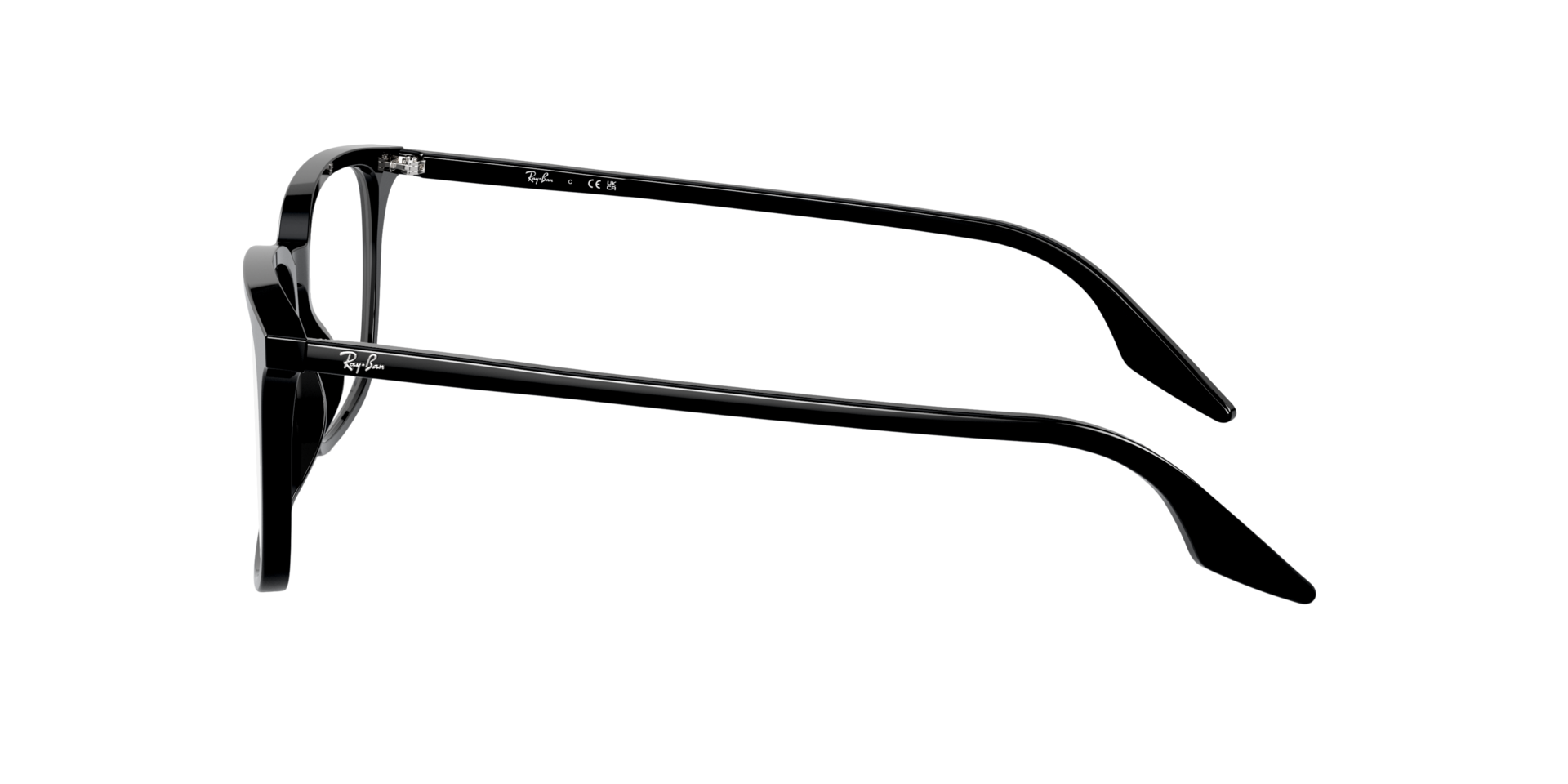 RB5421 Zwart AcetaatEyeglass Frames van B24, Zijaanzicht
