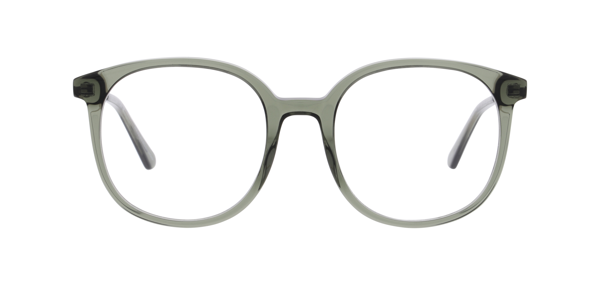 Alicia Crystal Grün AcetatEyeglass Frames von B24, Vorderansicht