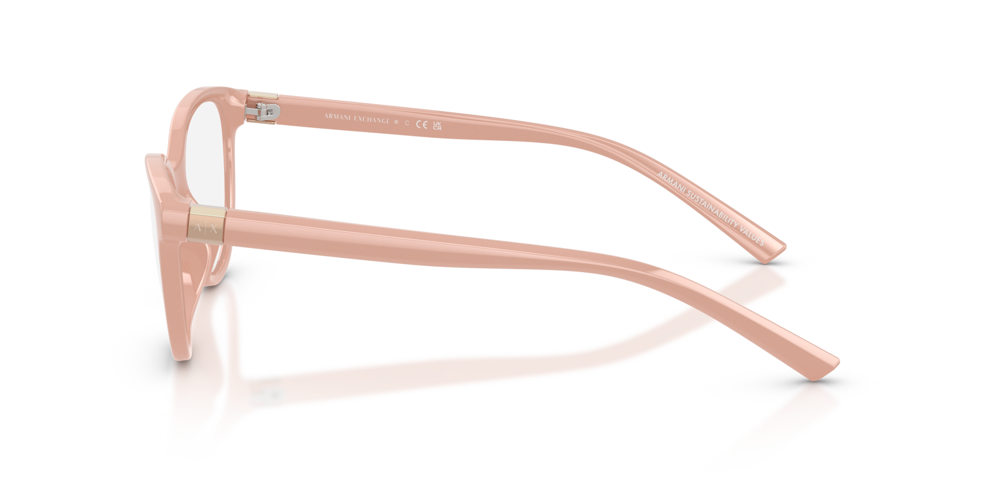 AX3138U Nude Beige KunststoffEyeglass Frames von B24, Seitenansicht