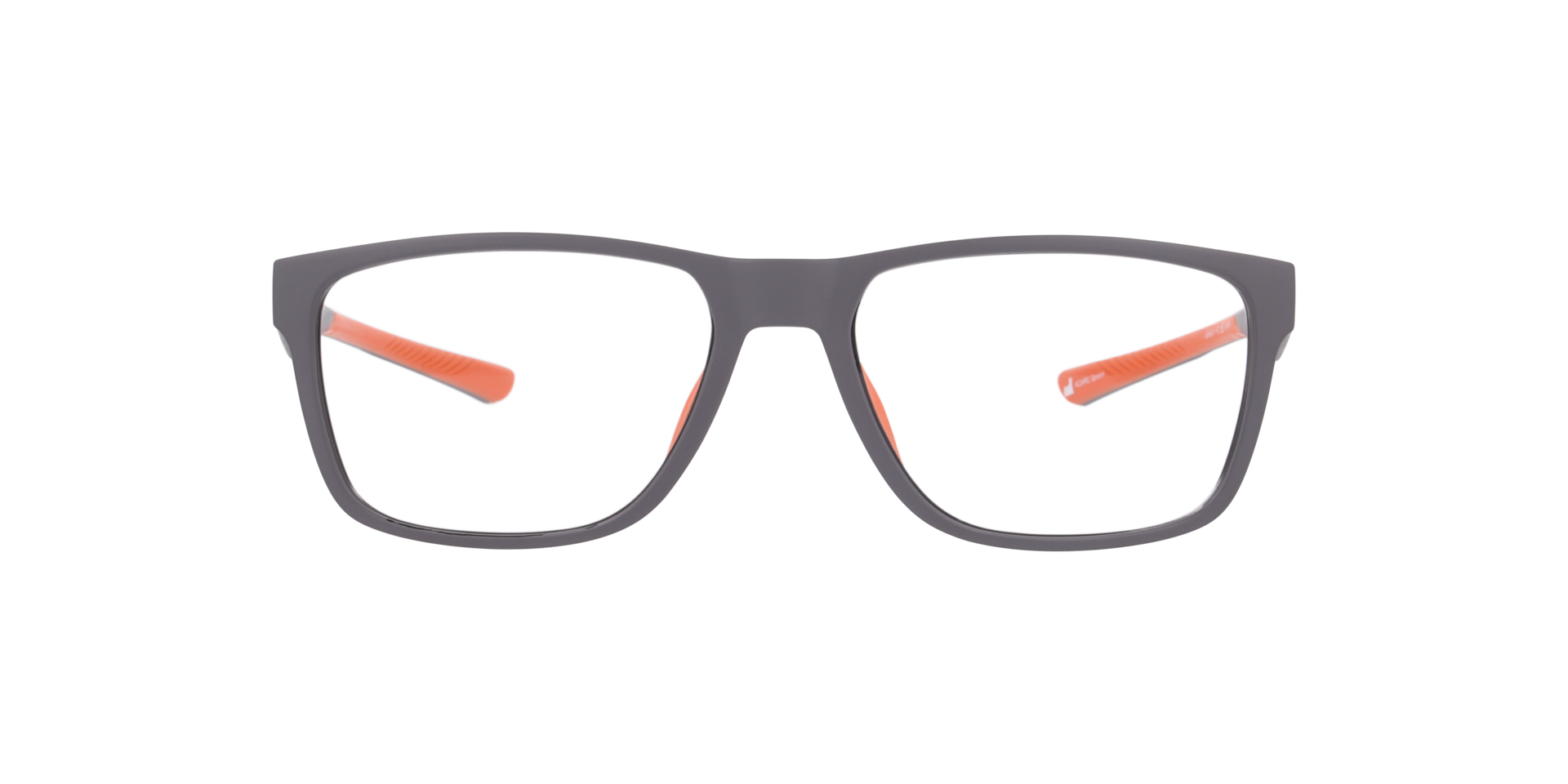 Indiana Grijs KunststofEyeglass Frames van B24, Vooraanzicht