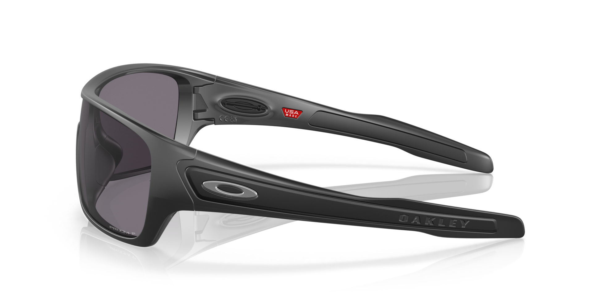 Turbine Rotor Matt Schwarz KunststoffSunglass Frames von B24, Seitenansicht