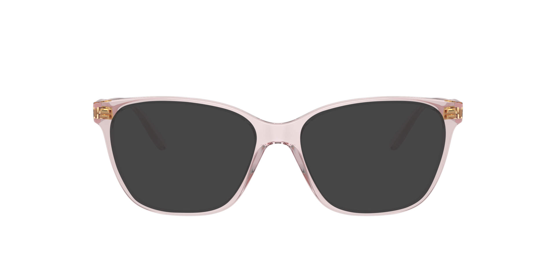 VO5518 Transparant Roze KunststofEyeglass Frames van B24, met getinte lenzen