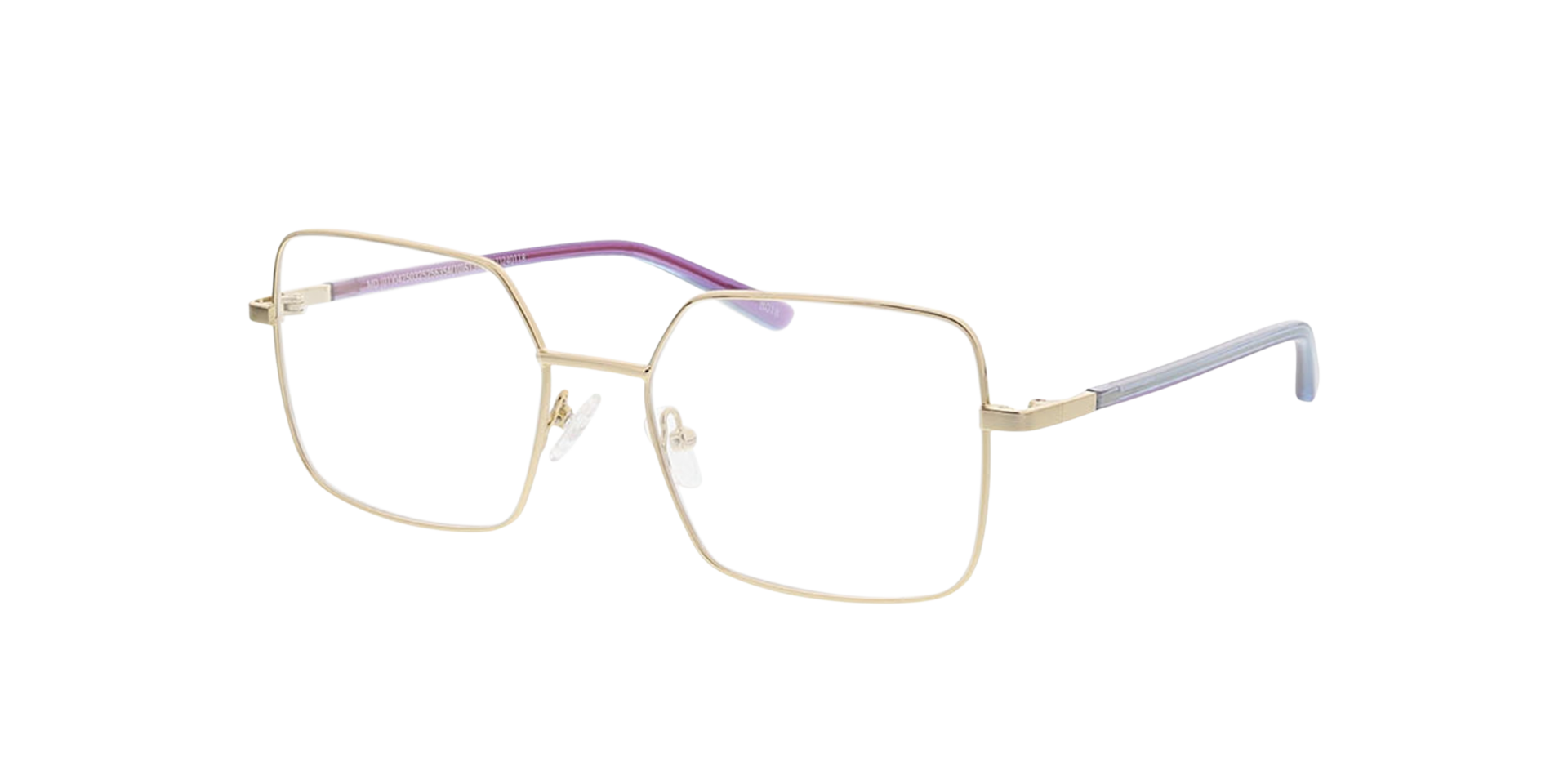 Florenz Gold MetallEyeglass Frames von B24, Dreiviertelansicht