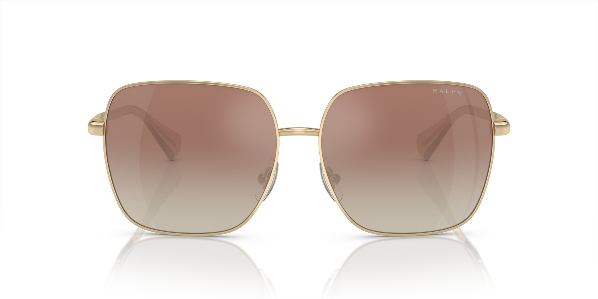 RA4142 Glanzend Lichtgoud MetaalSunglass Frames van B24, Vooraanzicht